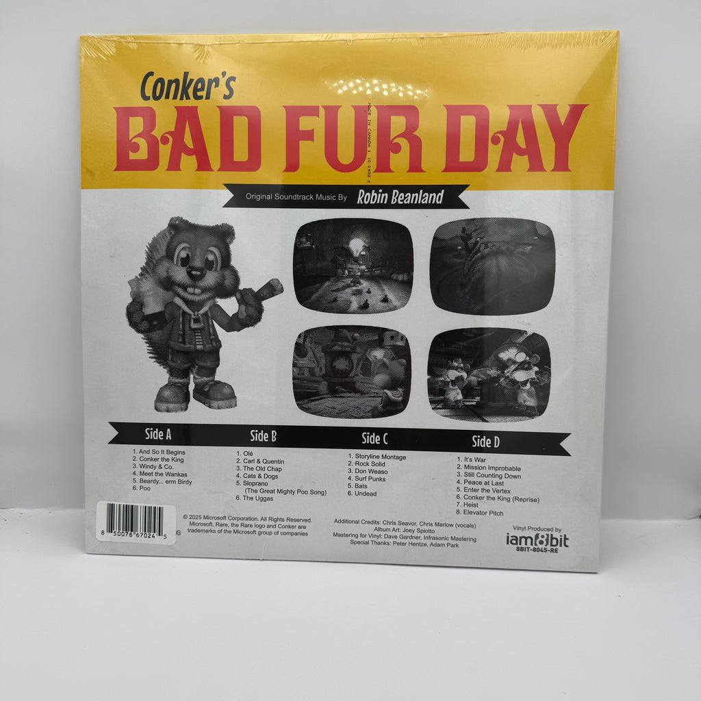 Conker's Bad Fur Day Original Soundtrack 25th Anniversary Reissue Vinyl - New Sealed