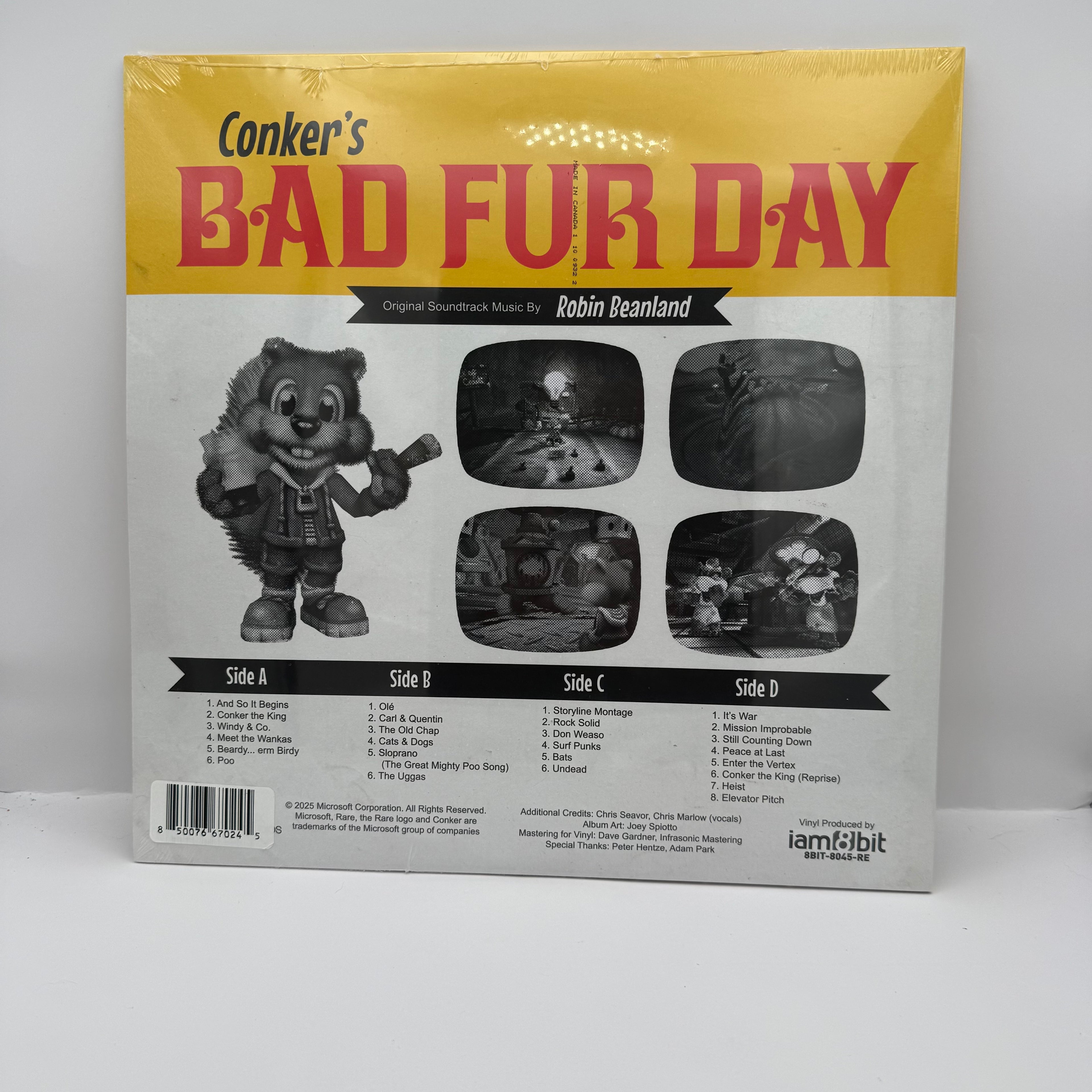 Conker's Bad Fur Day Original Soundtrack 25th Anniversary Reissue Vinyl - New Sealed