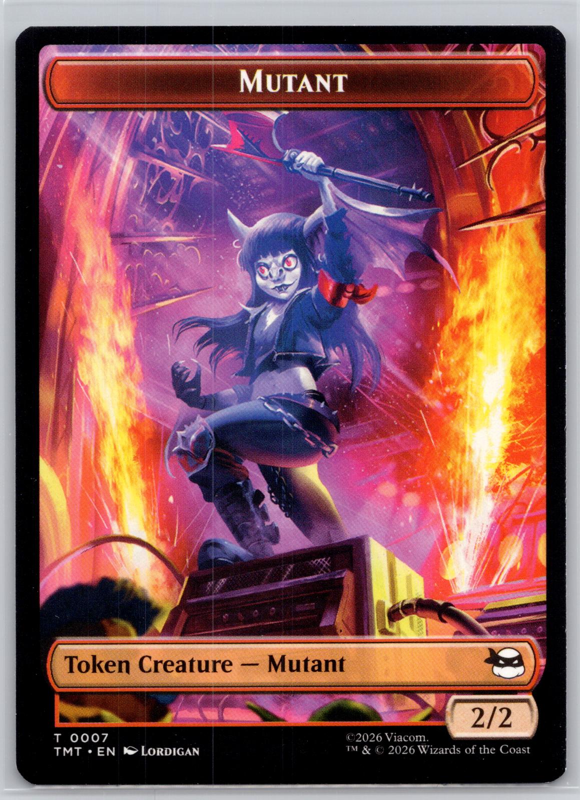 Mutant // Mutagen Double-Sided Token Teenage Mutant Ninja Turtles M:TG NM