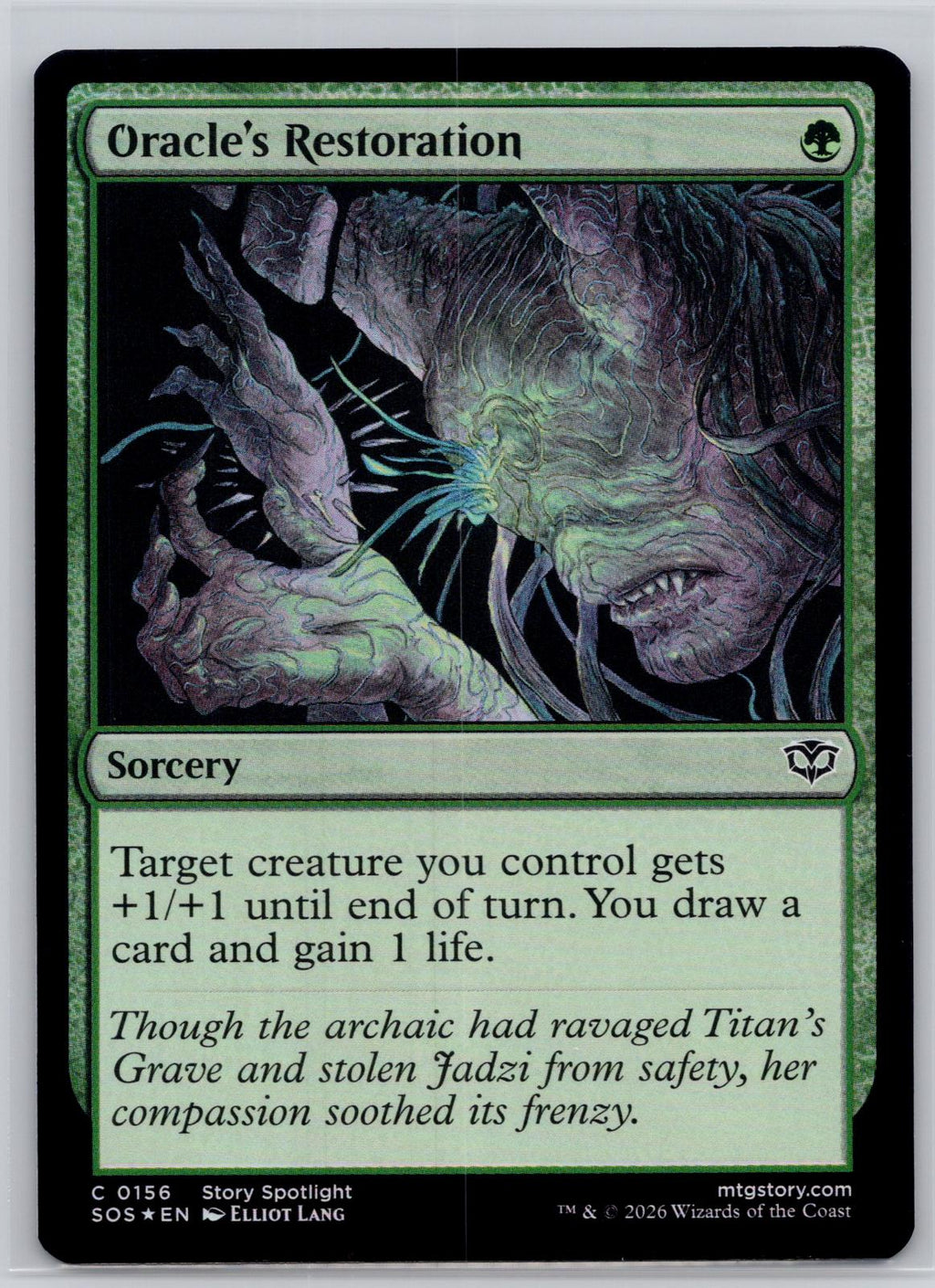 Oracle's Restoration Secrets of Strixhaven Magic: The Gathering Foil Near Mint