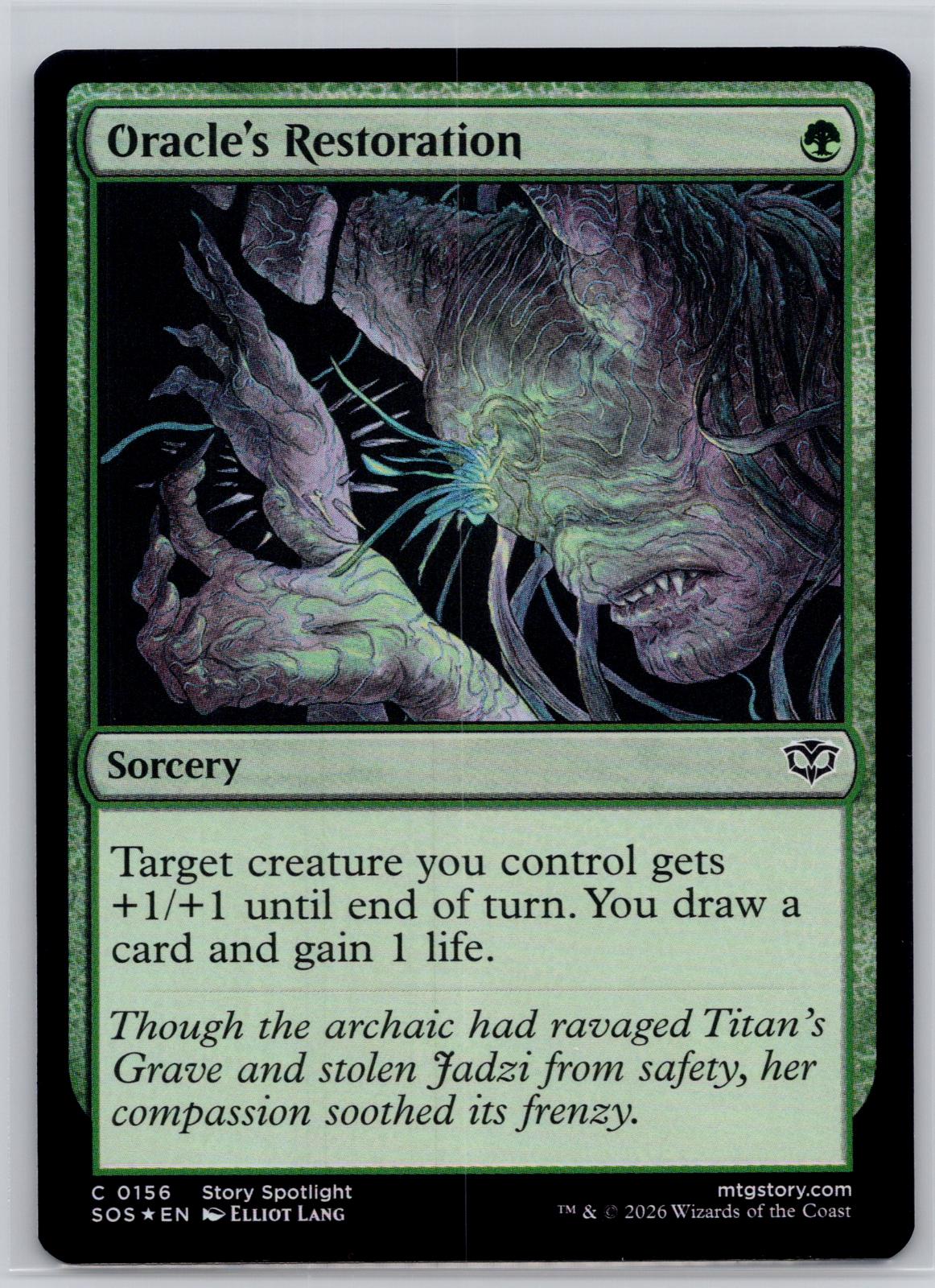 Oracle's Restoration Secrets of Strixhaven Magic: The Gathering Foil Near Mint