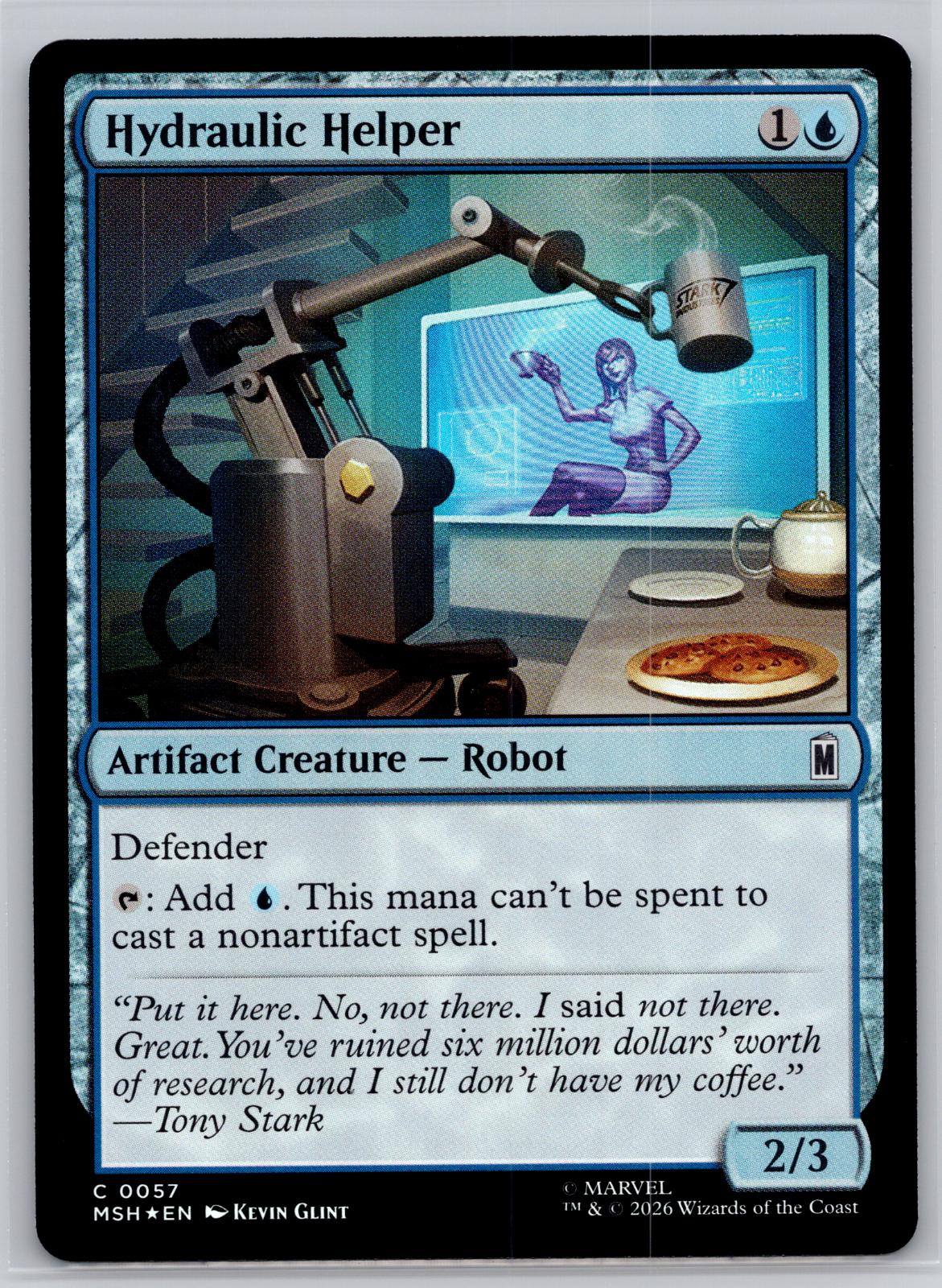 Hydraulic Helper Marvel Super Heroes Magic: The Gathering Foil Near Mint