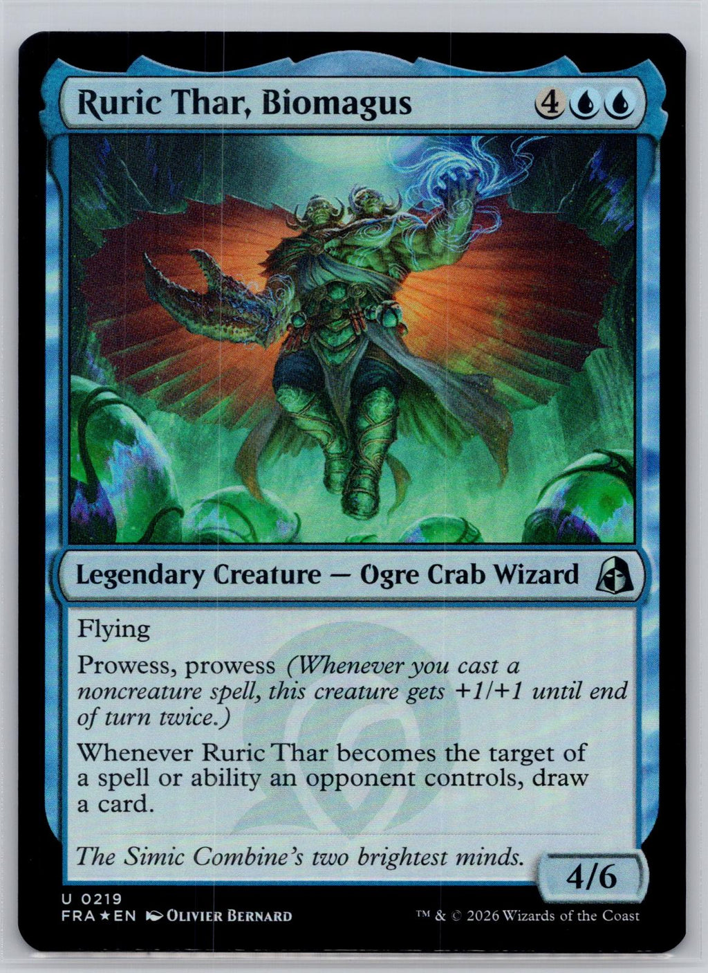 Ruric Thar, Biomagus Reality Fracture Magic: The Gathering Foil Near Mint