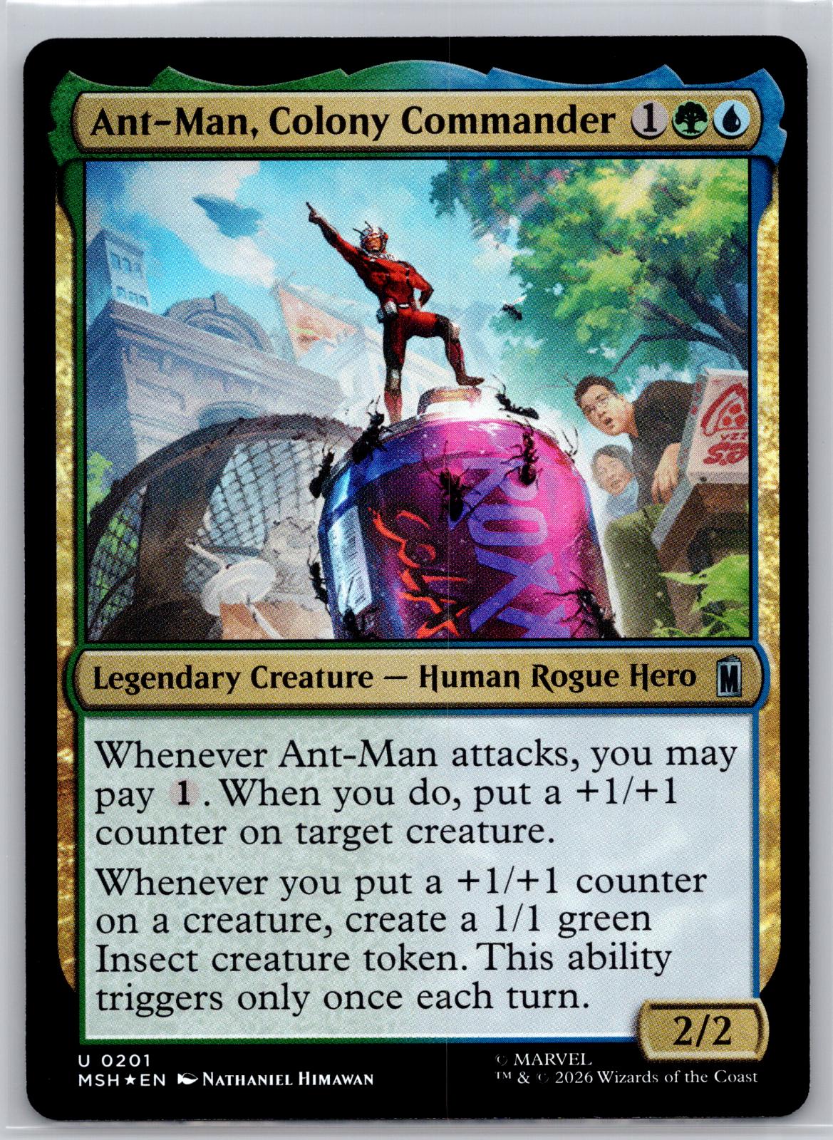 Ant-Man, Colony Commander Marvel Super Heroes Magic: The Gathering Foil NM