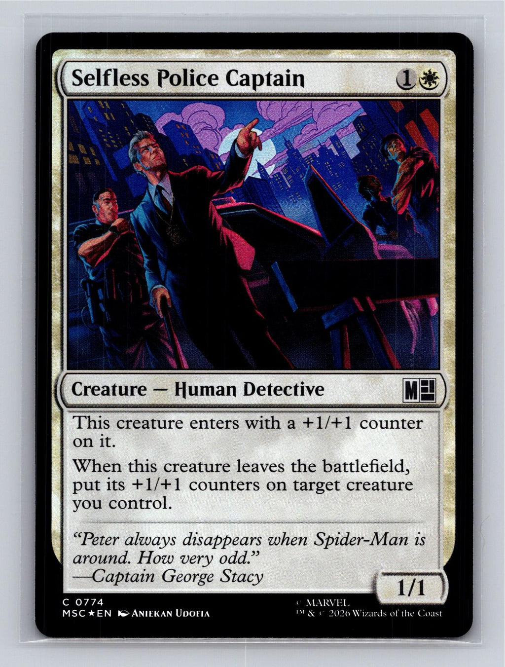 Selfless Police Captain Commander: Marvel Super Heroes MtG Foil NM
