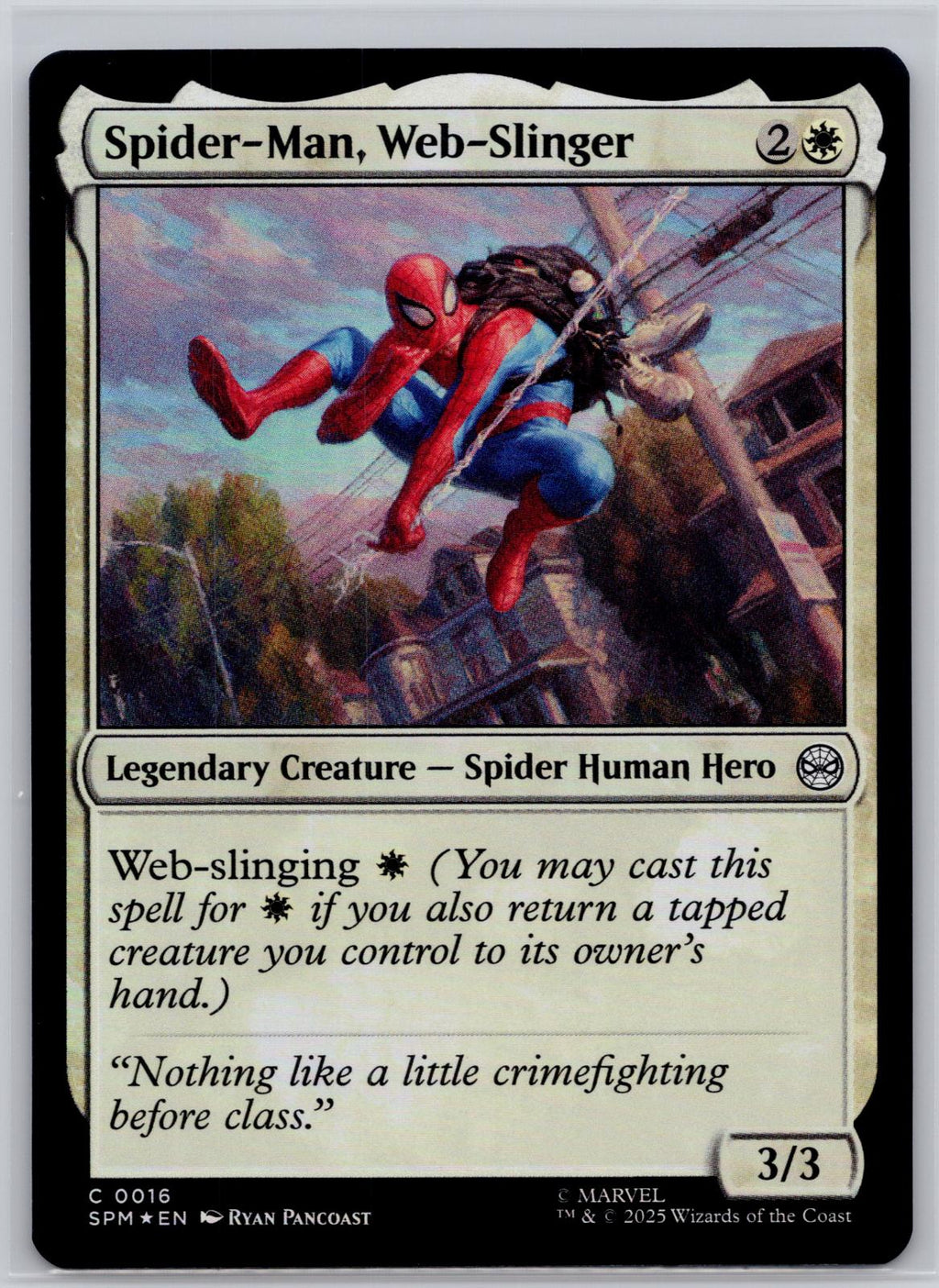 Spider-Man, Web-Slinger Marvel's Spider-Man Magic: The Gathering Foil Near Mint