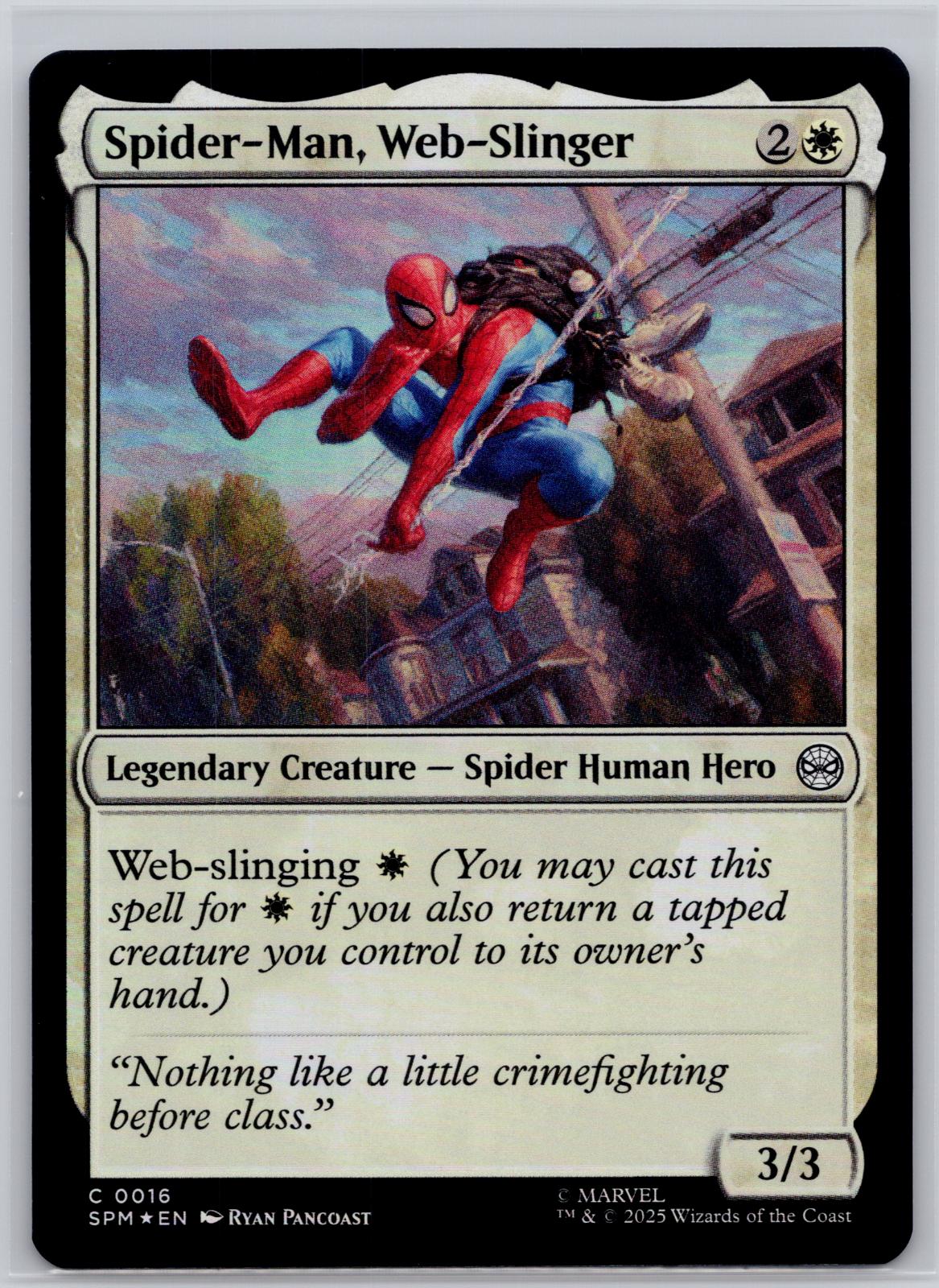 Spider-Man, Web-Slinger Marvel's Spider-Man Magic: The Gathering Foil Near Mint