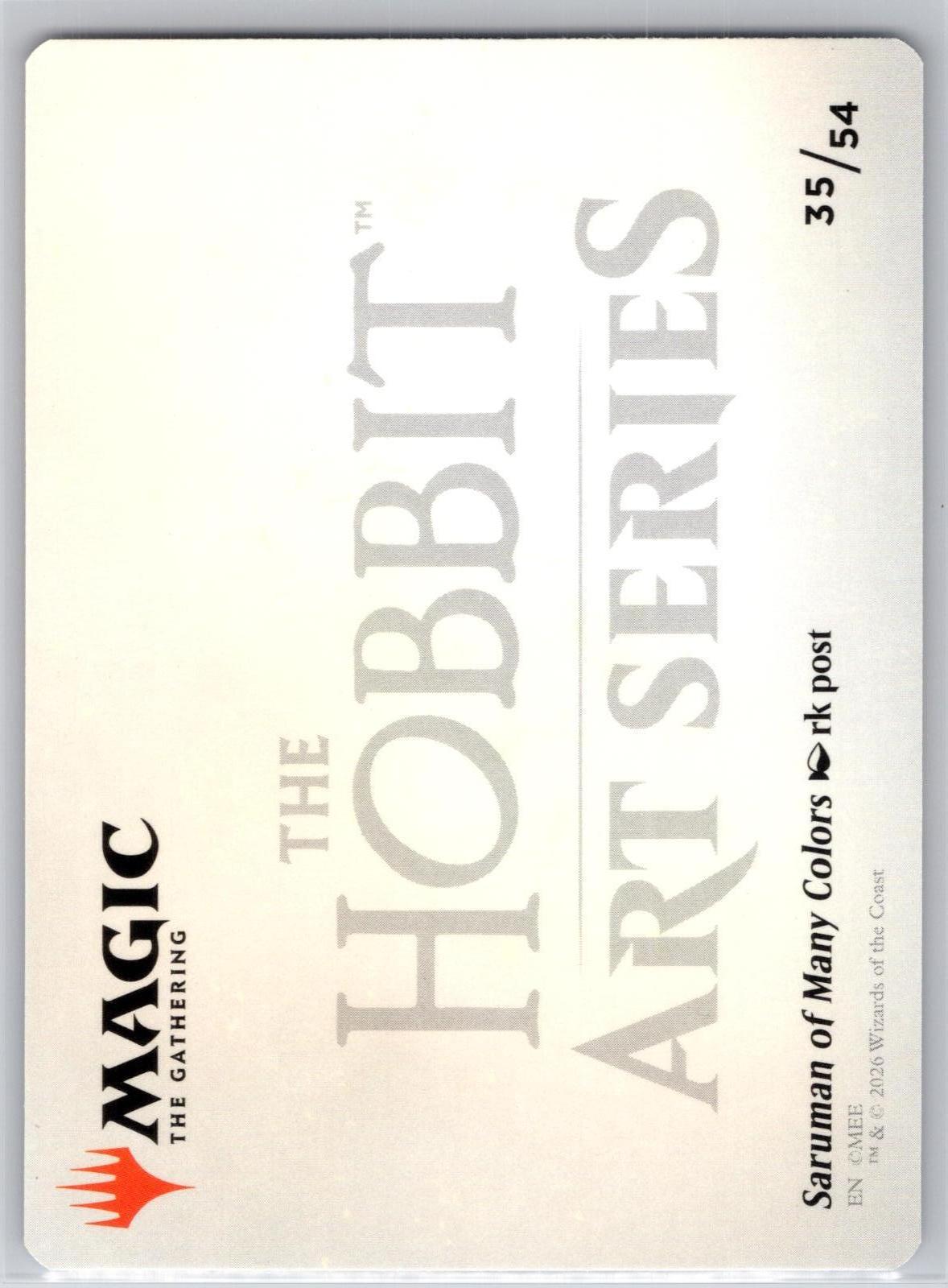 Saruman of Many Colors Art Card Art Series: The Hobbit Magic: The Gathering NM