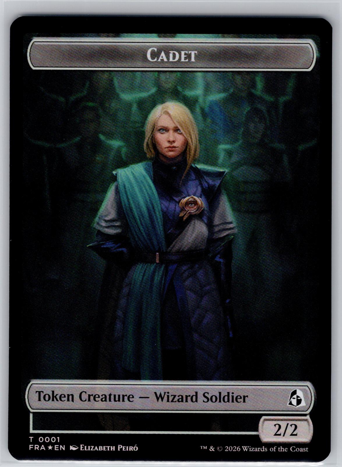 Cadet // Beast Double-Sided Token Reality Fracture Magic: The Gathering Foil NM