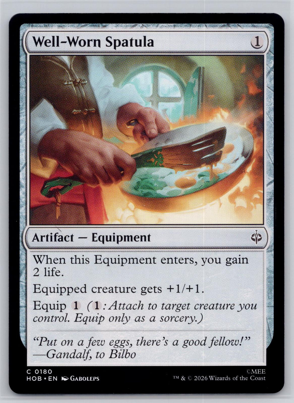 Well-Worn Spatula The Hobbit Magic: The Gathering Near Mint