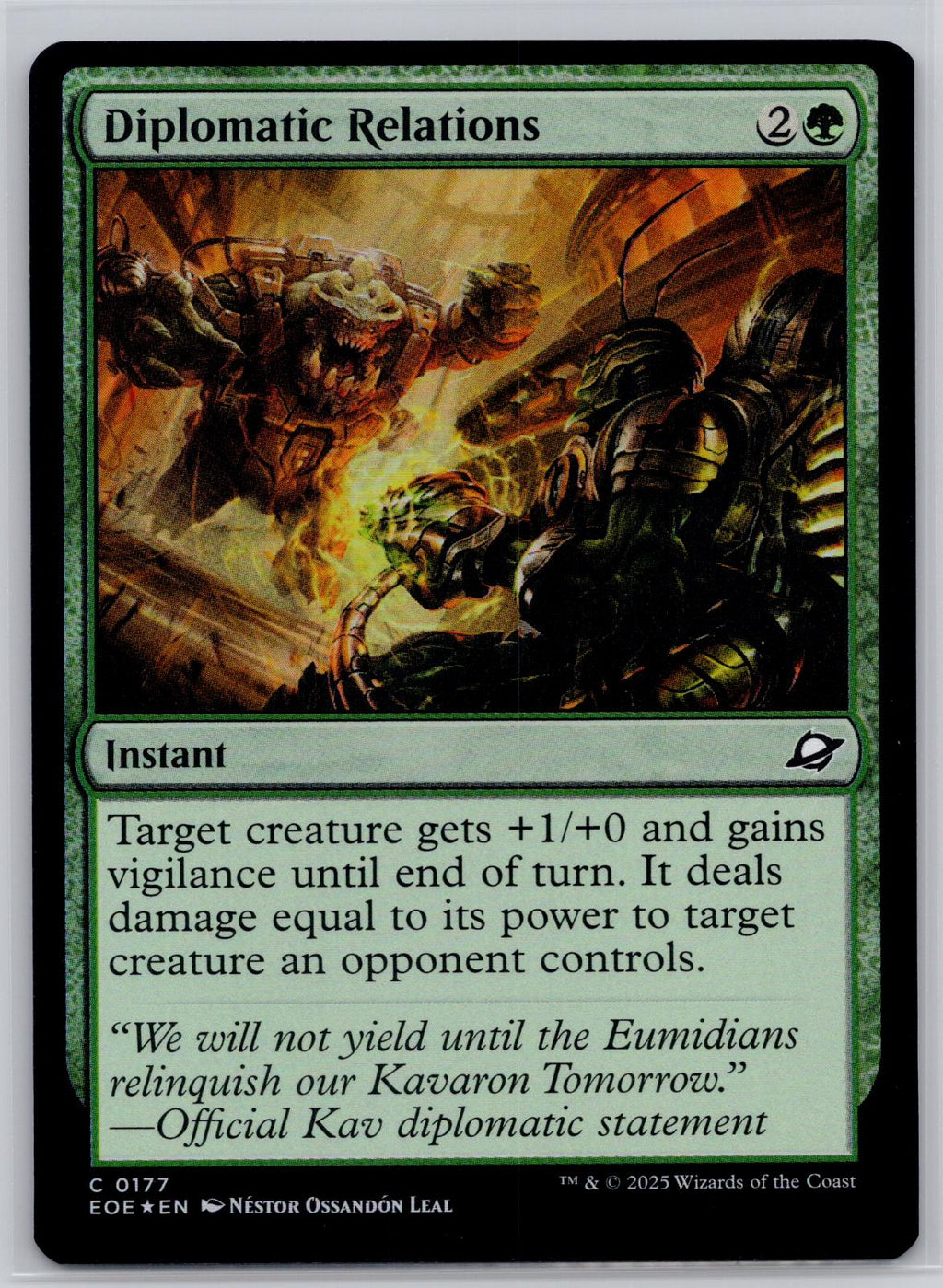 Diplomatic Relations Edge of Eternities Magic: The Gathering Foil Near Mint