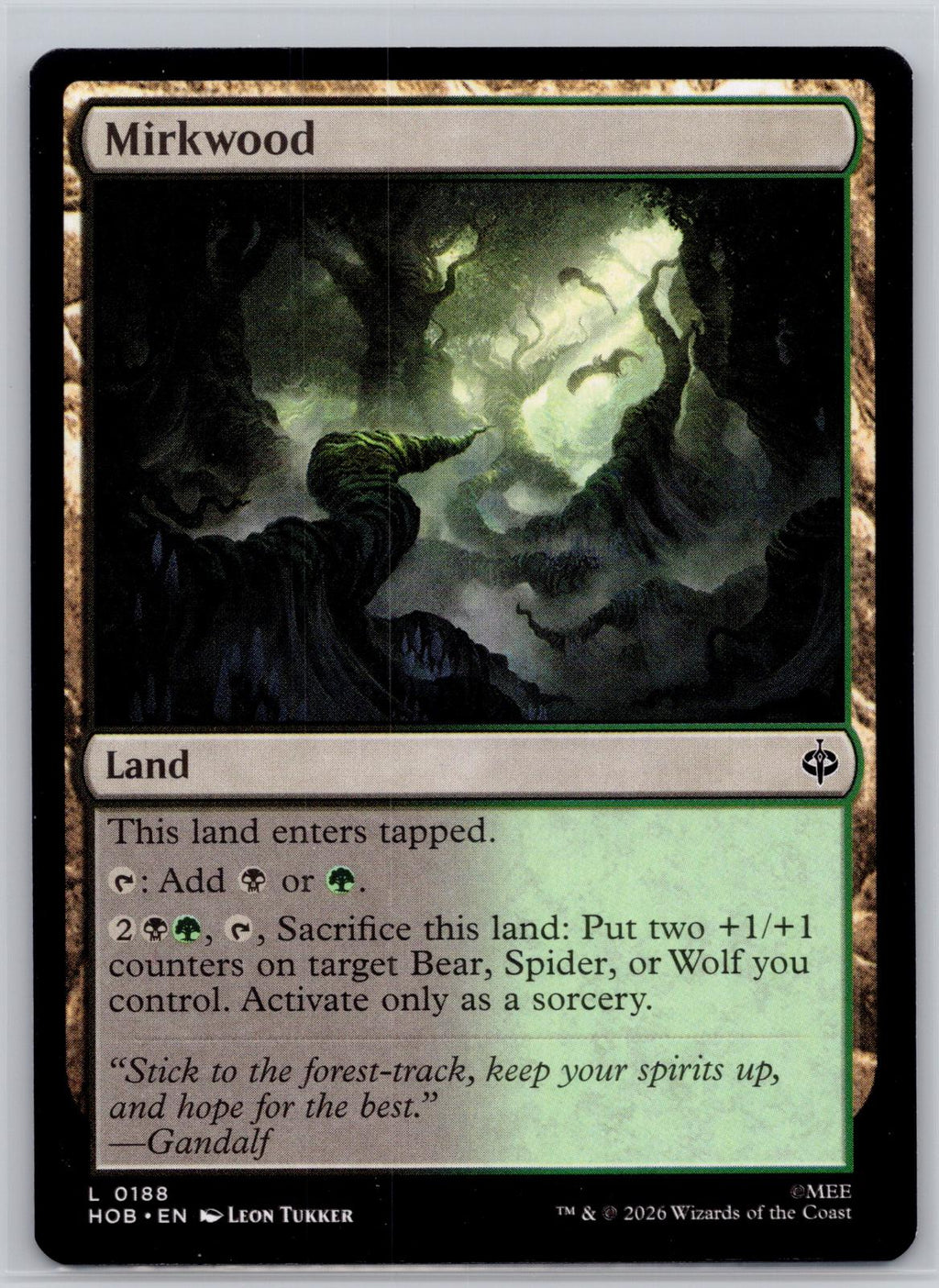 Mirkwood The Hobbit Magic: The Gathering Near Mint