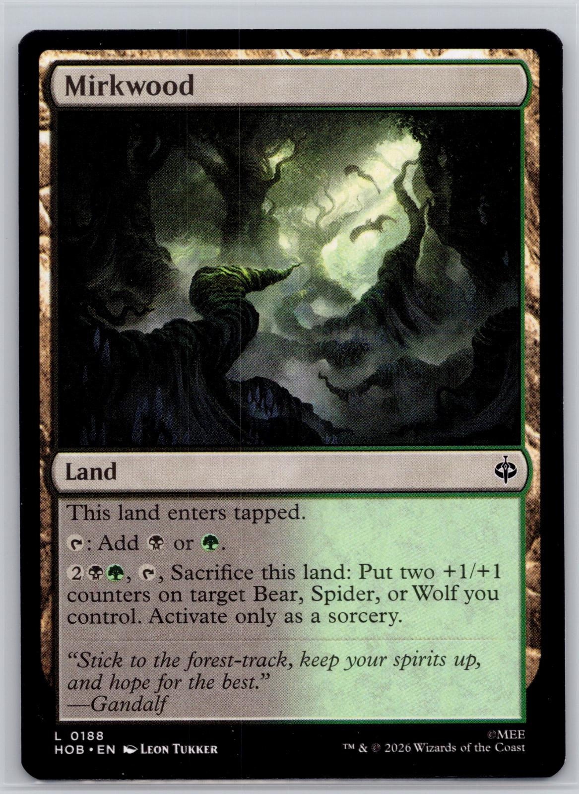 Mirkwood The Hobbit Magic: The Gathering Near Mint