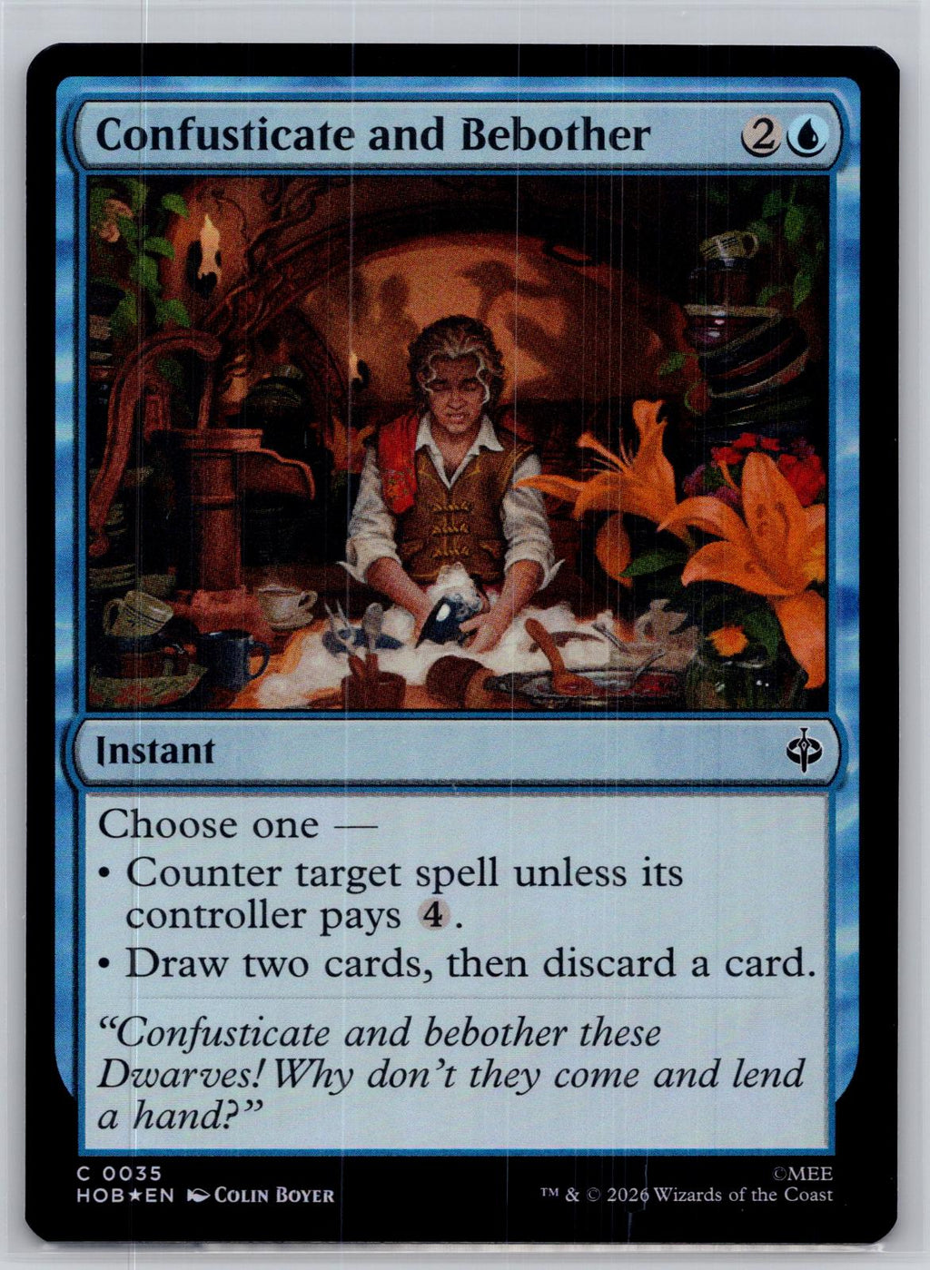 Confusticate and Bebother The Hobbit Magic: The Gathering Foil Near Mint