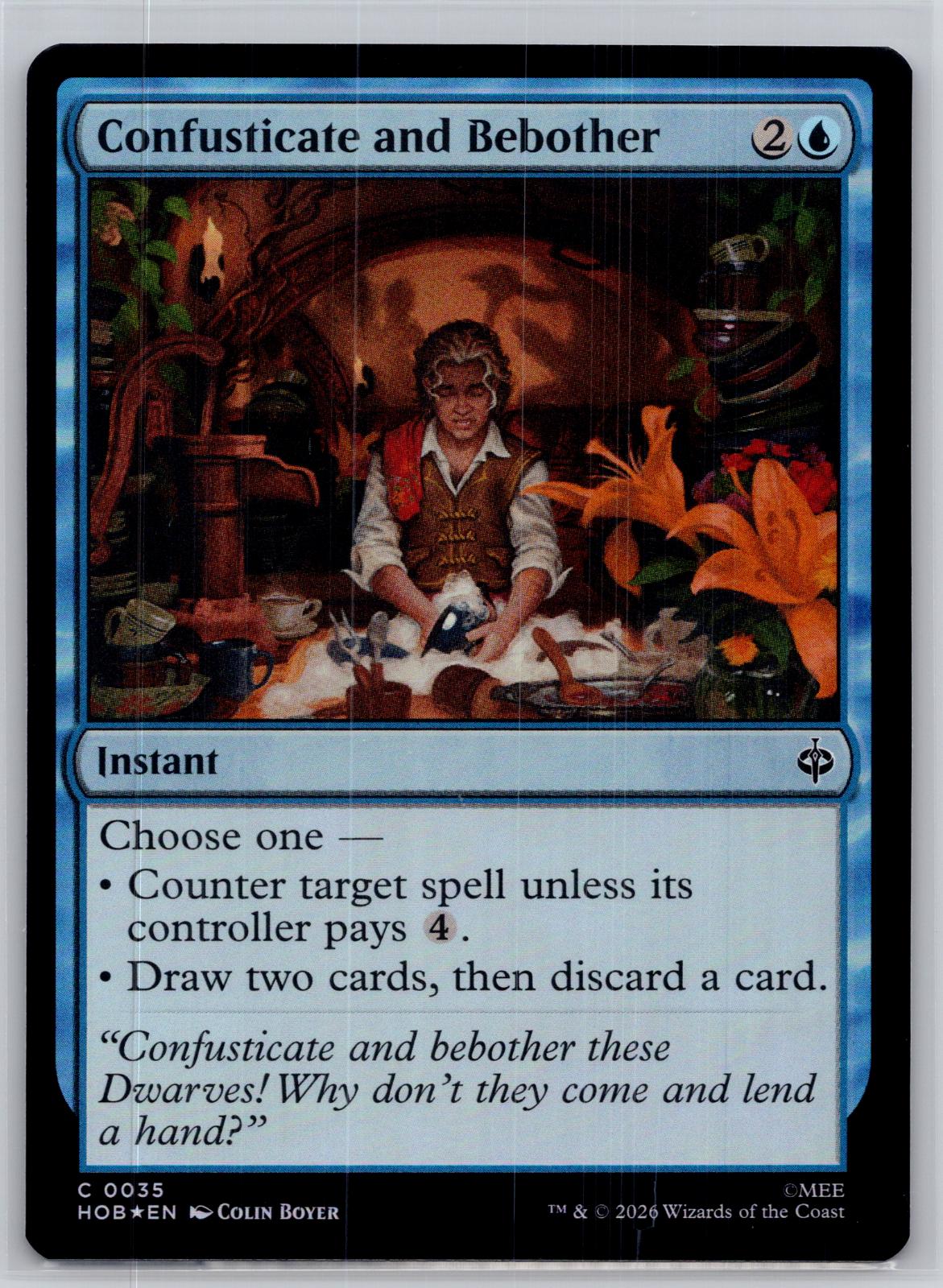 Confusticate and Bebother The Hobbit Magic: The Gathering Foil Near Mint
