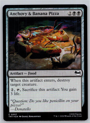 Anchovy & Banana Pizza Teenage Mutant Ninja Turtles Magic: The Gathering Foil NM