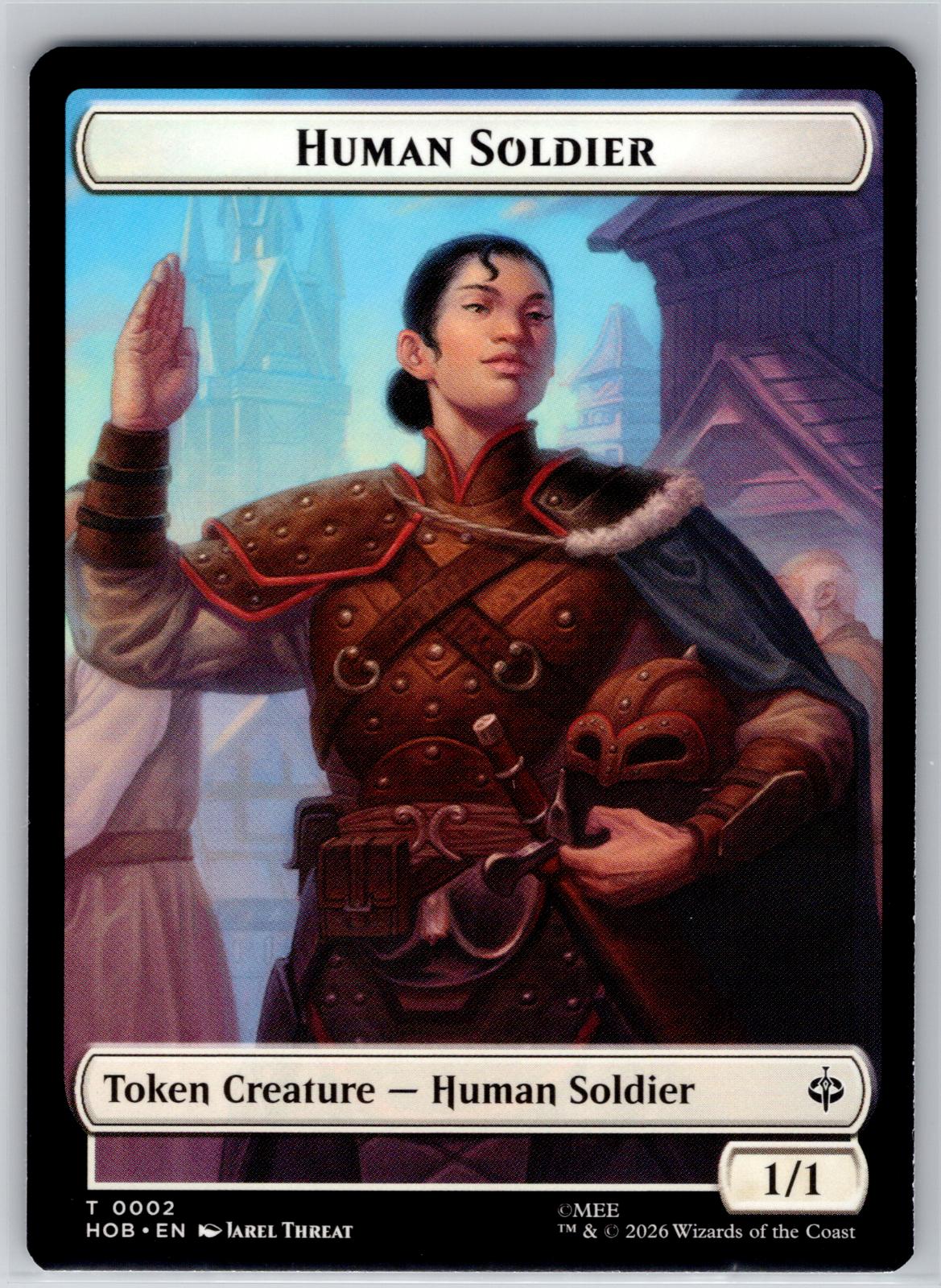 Human Soldier // Goblin Army (0004) Double-Sided Token The Hobbit M:TG NM
