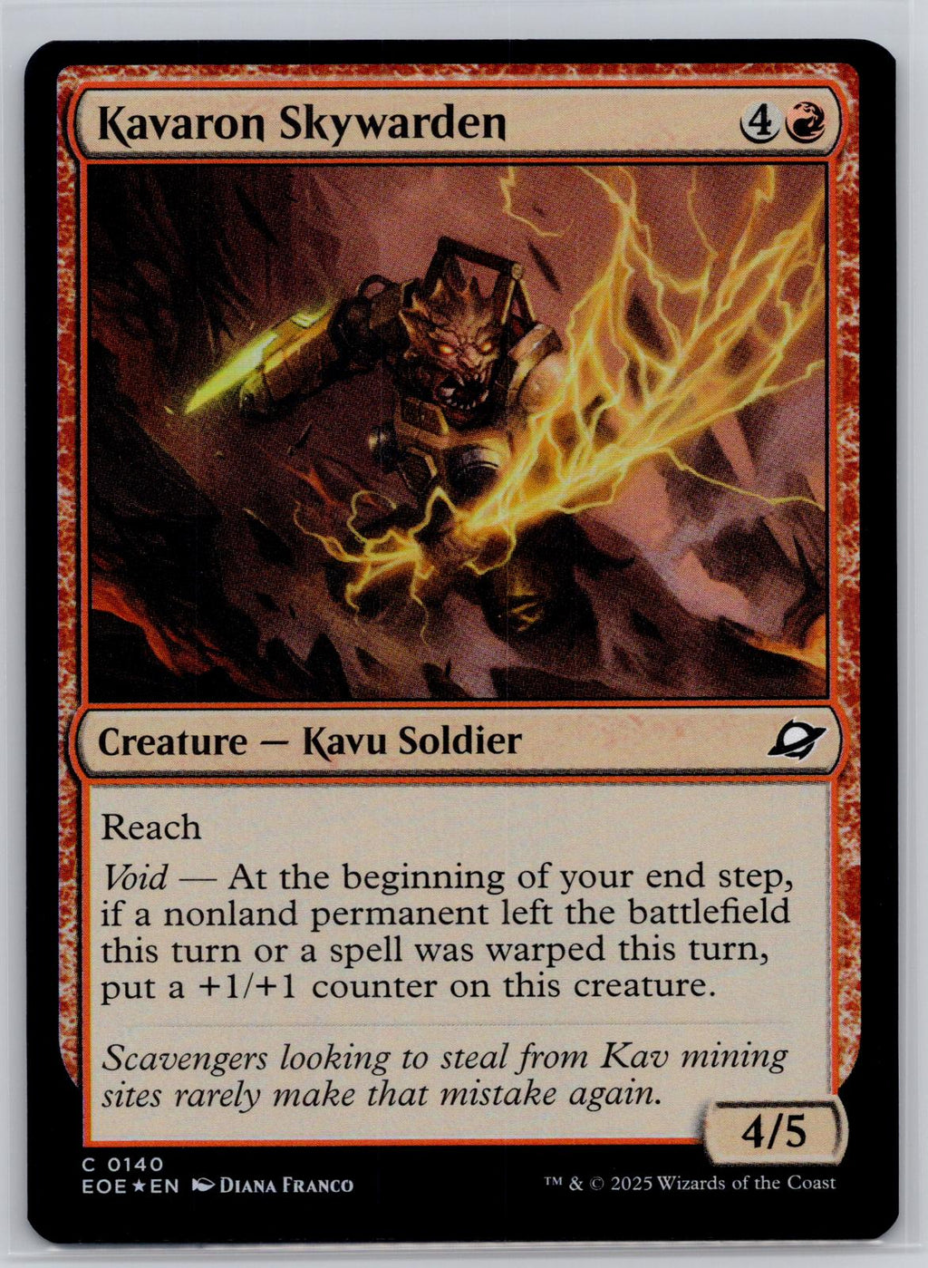 Kavaron Skywarden Edge of Eternities Magic: The Gathering Foil Near Mint