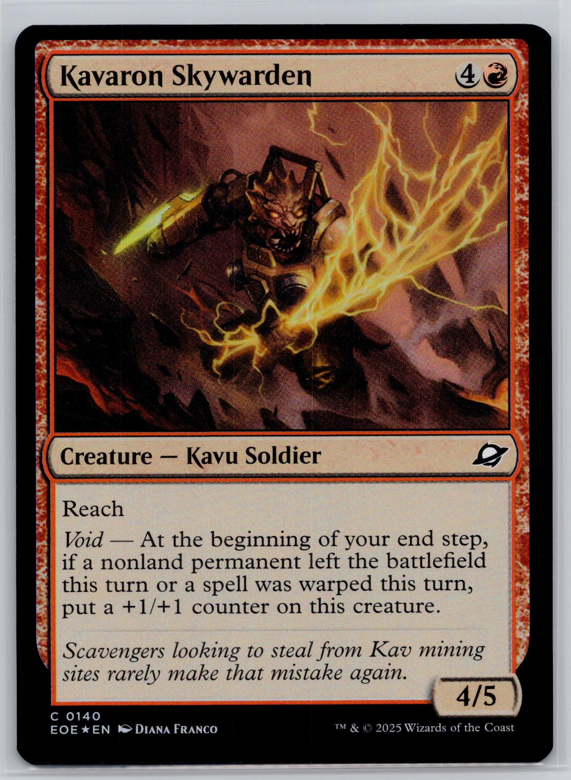 Kavaron Skywarden Edge of Eternities Magic: The Gathering Foil Near Mint