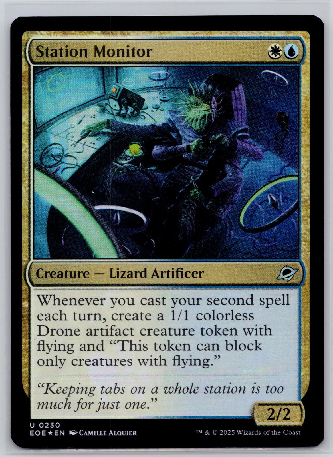 Station Monitor Edge of Eternities Magic: The Gathering Foil Near Mint