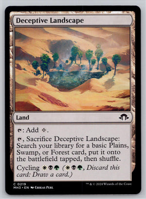 Deceptive Landscape Modern Horizons 3 Magic: The Gathering Near Mint