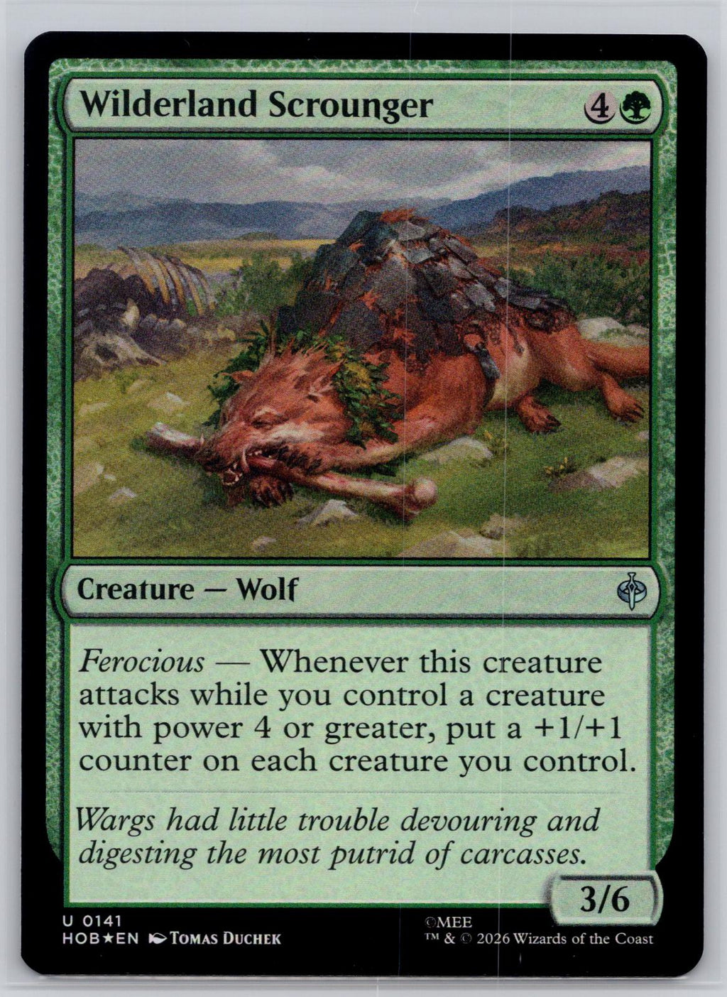 Wilderland Scrounger The Hobbit Magic: The Gathering Foil Near Mint