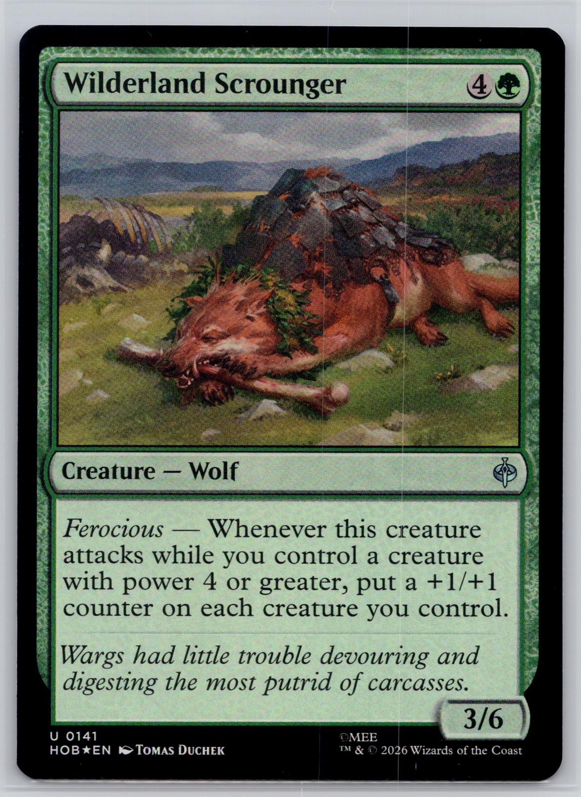 Wilderland Scrounger The Hobbit Magic: The Gathering Foil Near Mint