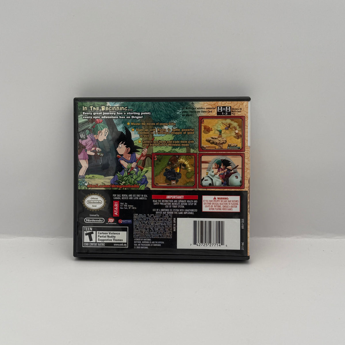 Dragon Ball: Origins - Nintendo DS - Case & Manual Only (No Game)