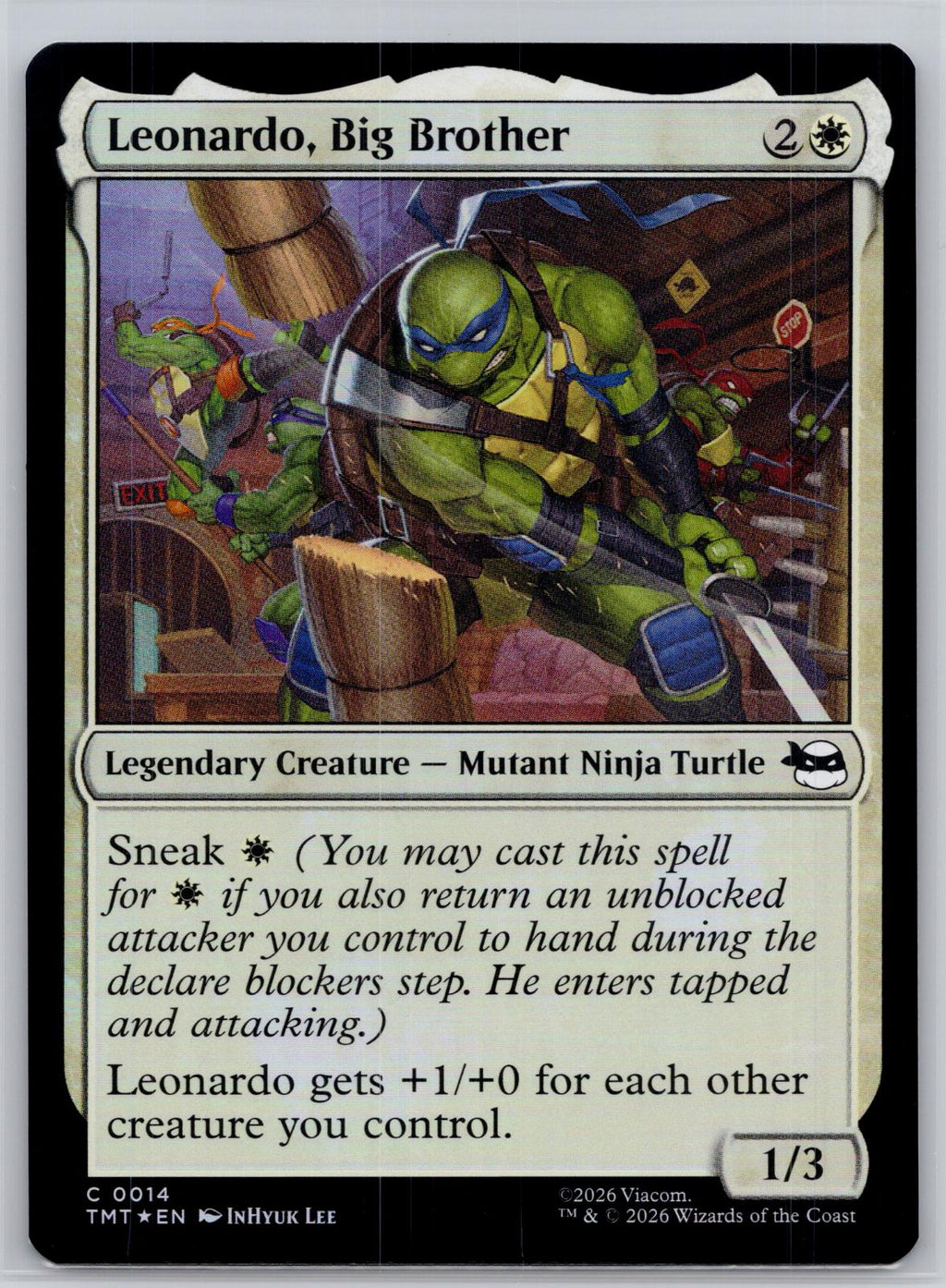 Leonardo, Big Brother Teenage Mutant Ninja Turtles Magic: The Gathering Foil NM