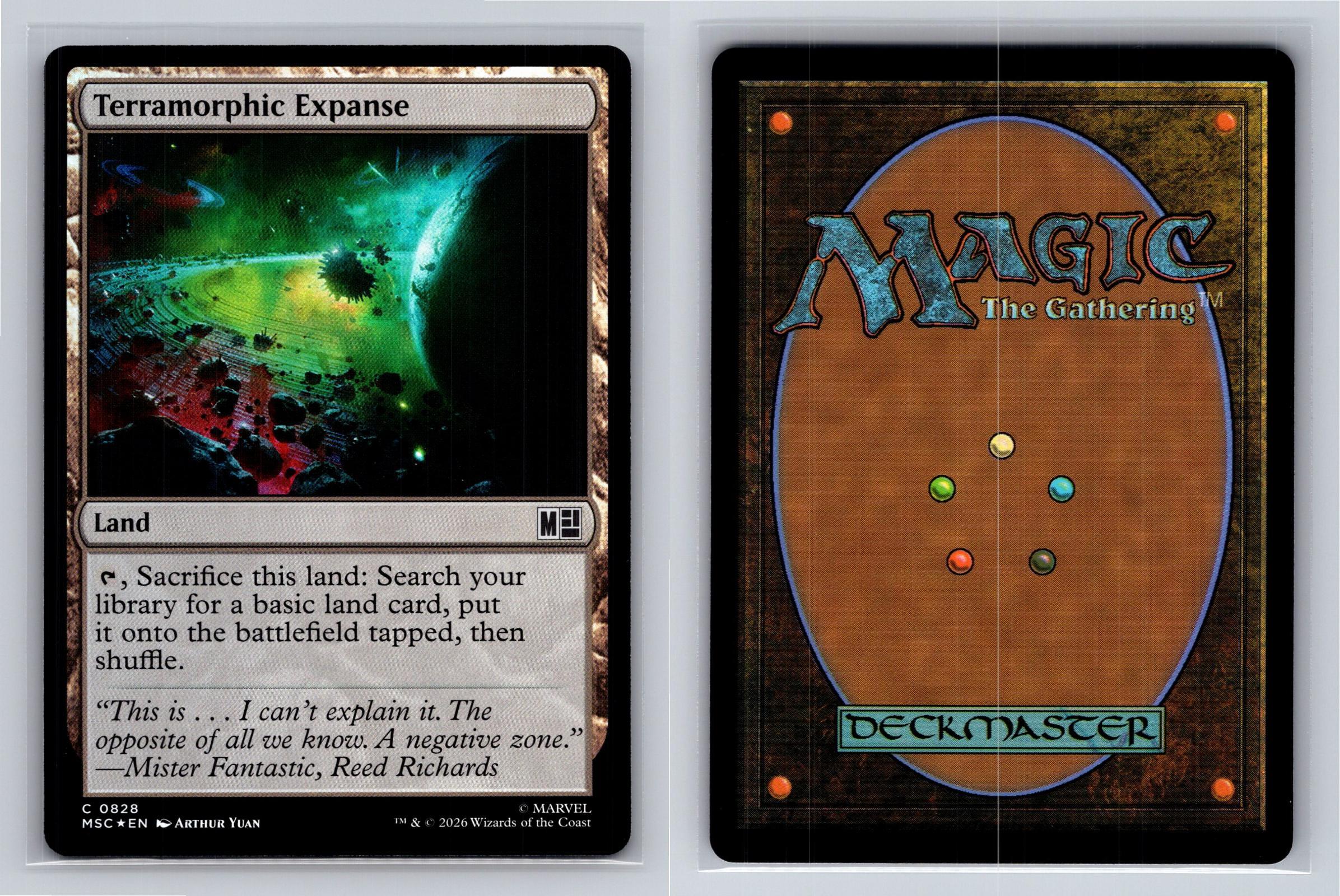 Terramorphic Expanse (0828) Commander: Marvel Super Heroes MtG Foil NM
