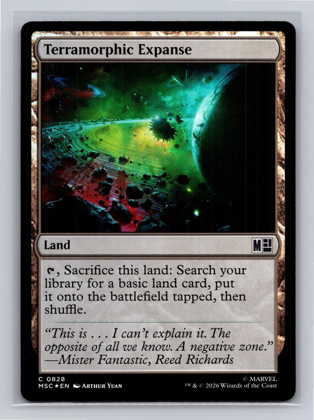 Terramorphic Expanse (0828) Commander: Marvel Super Heroes MtG Foil NM