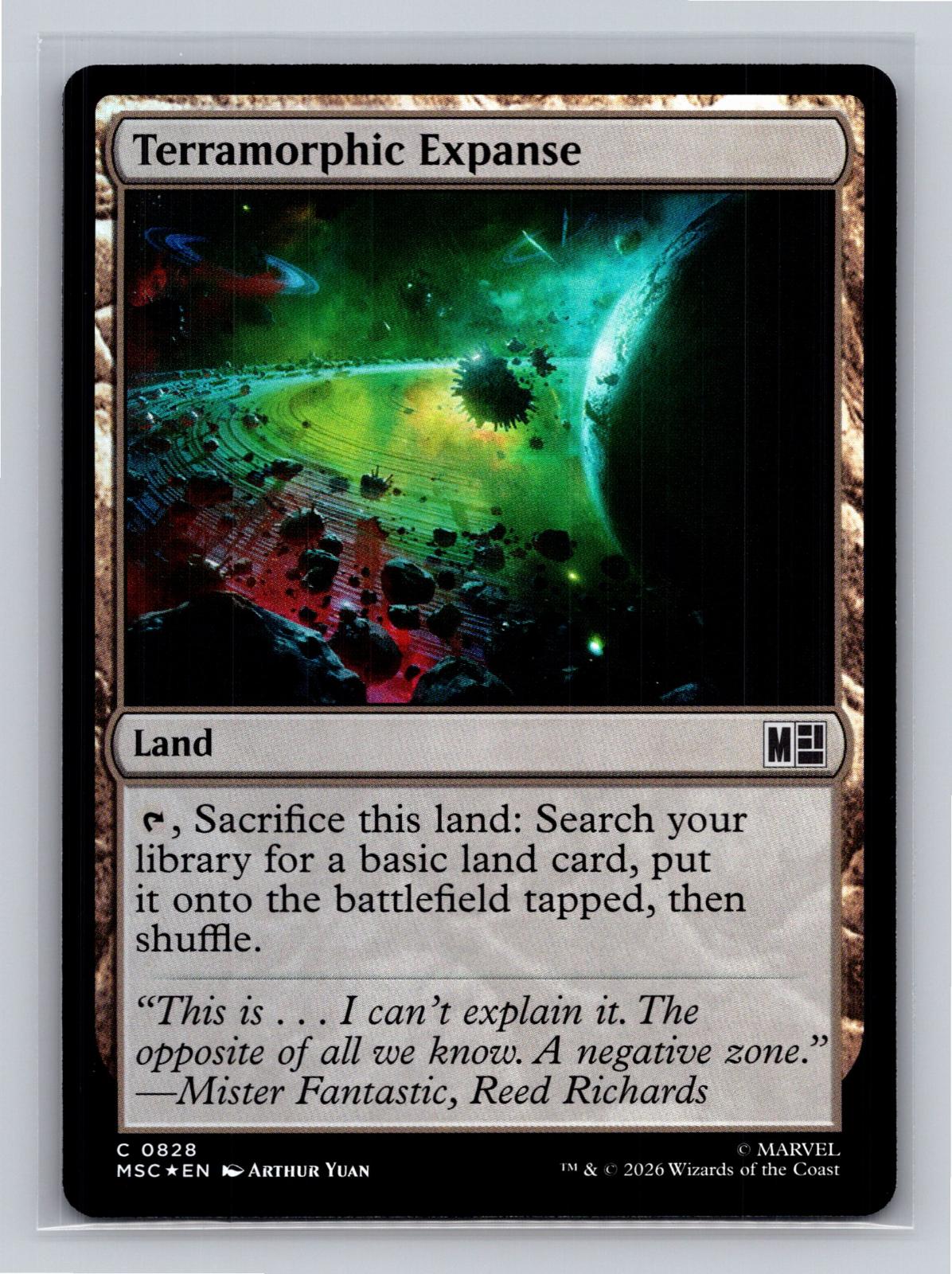 Terramorphic Expanse (0828) Commander: Marvel Super Heroes MtG Foil NM