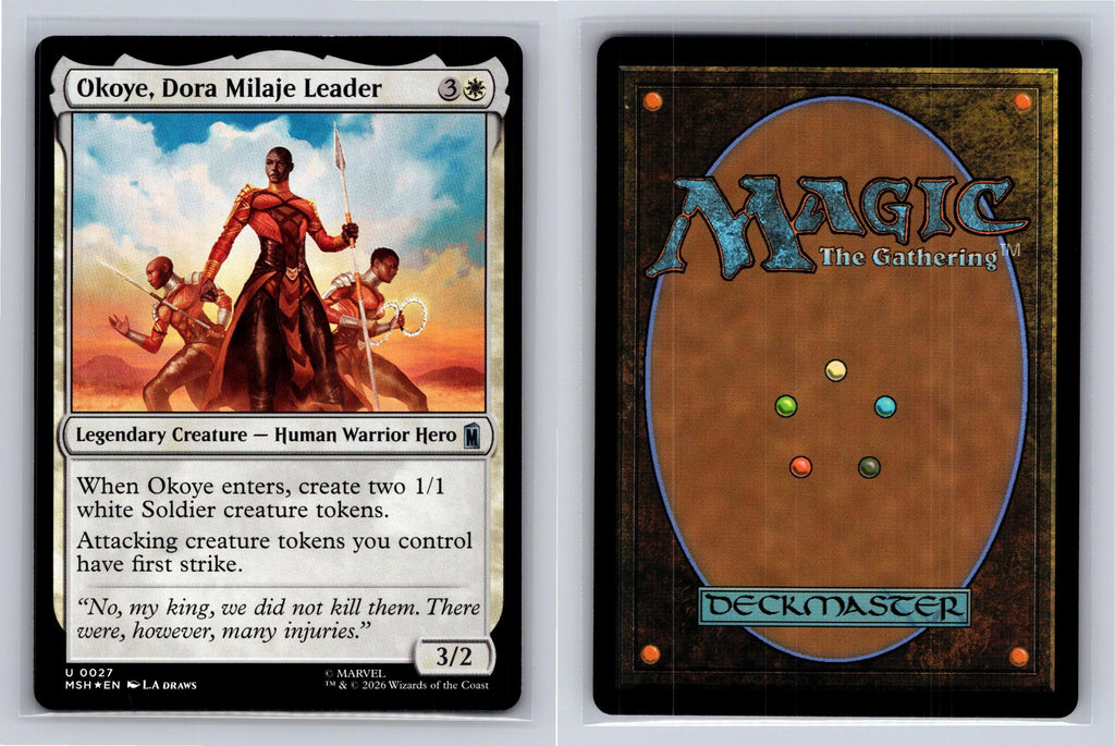 Okoye, Dora Milaje Leader Marvel Super Heroes Magic: The Gathering Foil NM