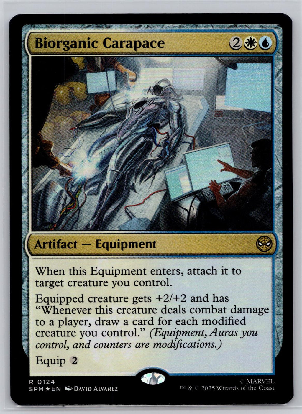 Biorganic Carapace Marvel's Spider-Man Magic: The Gathering Foil Near Mint