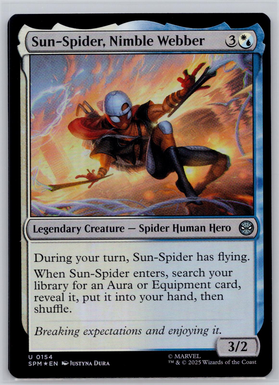 Sun-Spider, Nimble Webber Marvel's Spider-Man Magic: The Gathering Foil NM