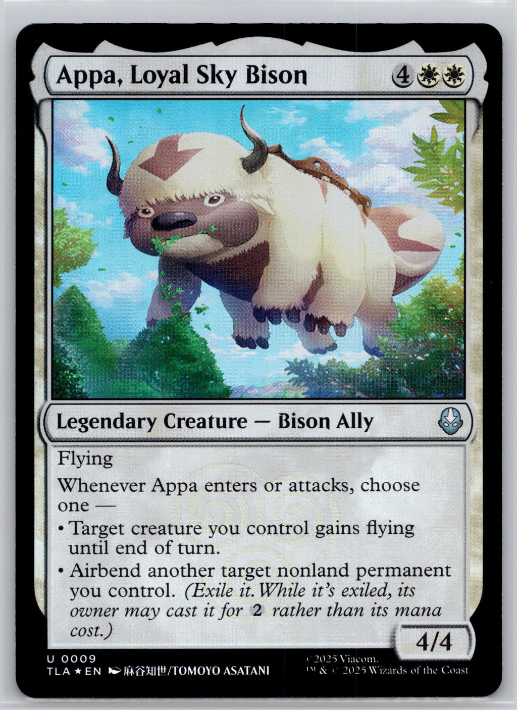 Appa, Loyal Sky Bison Avatar: The Last Airbender Magic: The Gathering Foil NM