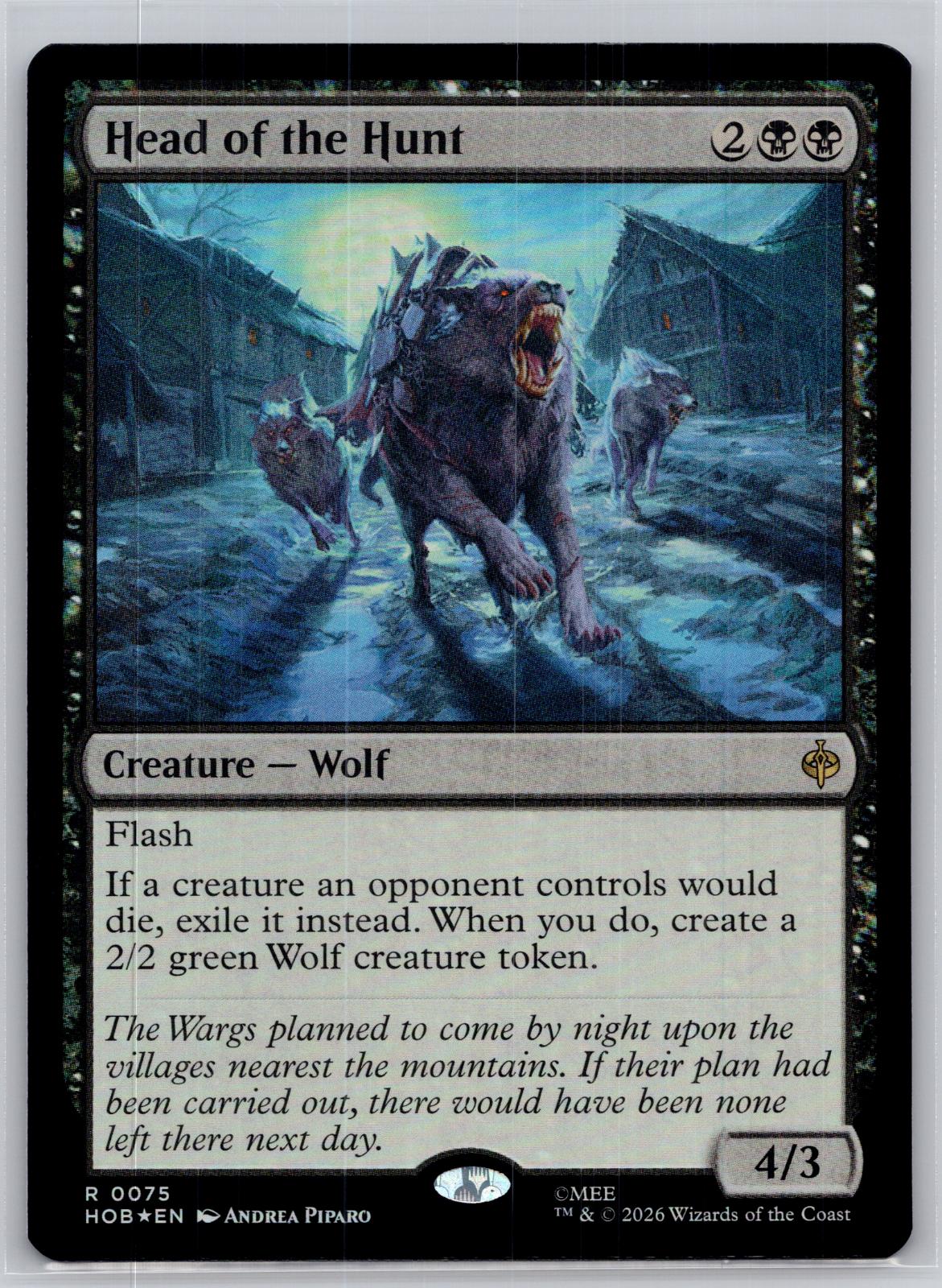 Head of the Hunt The Hobbit Magic: The Gathering Foil Near Mint