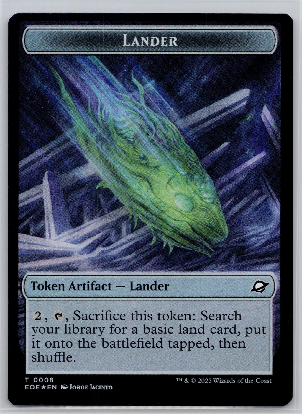 Human Soldier // Lander Double-Sided Token Edge of Eternities M:TG Foil NM