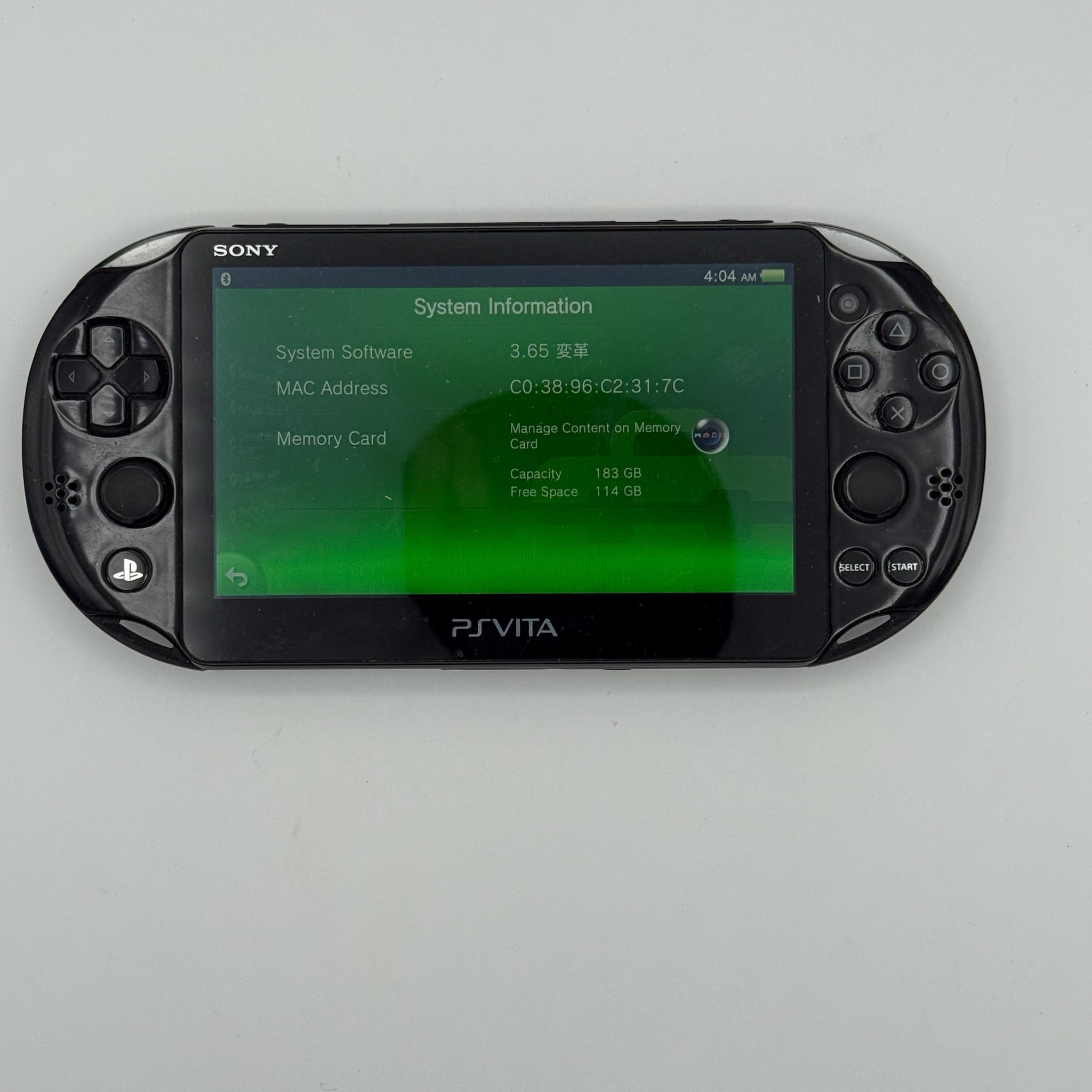 PS Vita PCH-2001 Black - Henkaku CFW - Homebrew & Emulation Ready