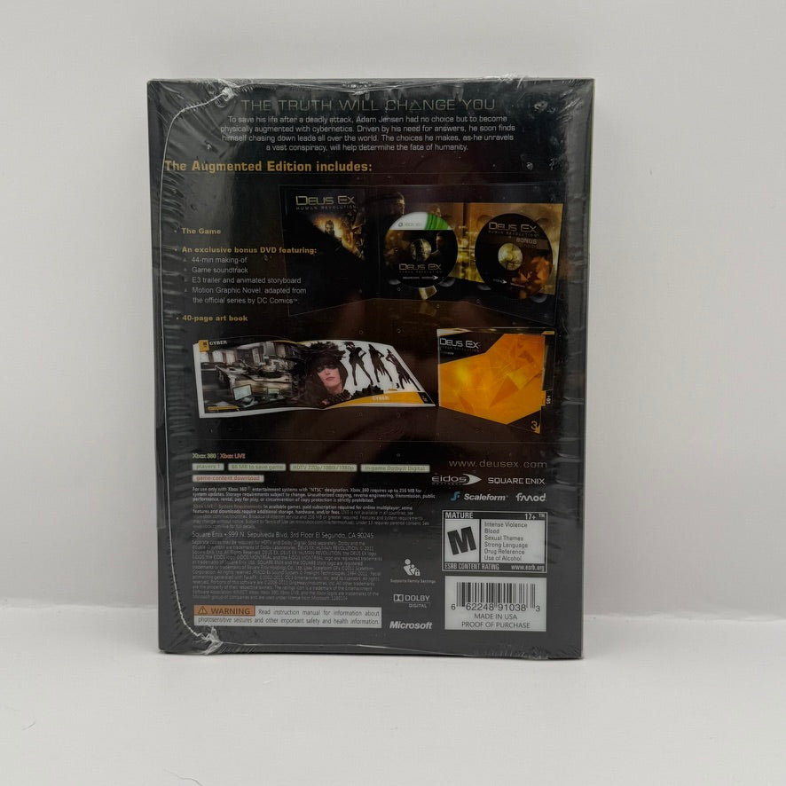 Deus Ex: Human Revolution - Augmented Edition - Xbox 360 - New Sealed