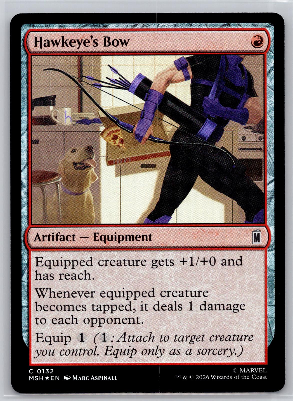 Hawkeye's Bow Marvel Super Heroes Magic: The Gathering Foil Near Mint