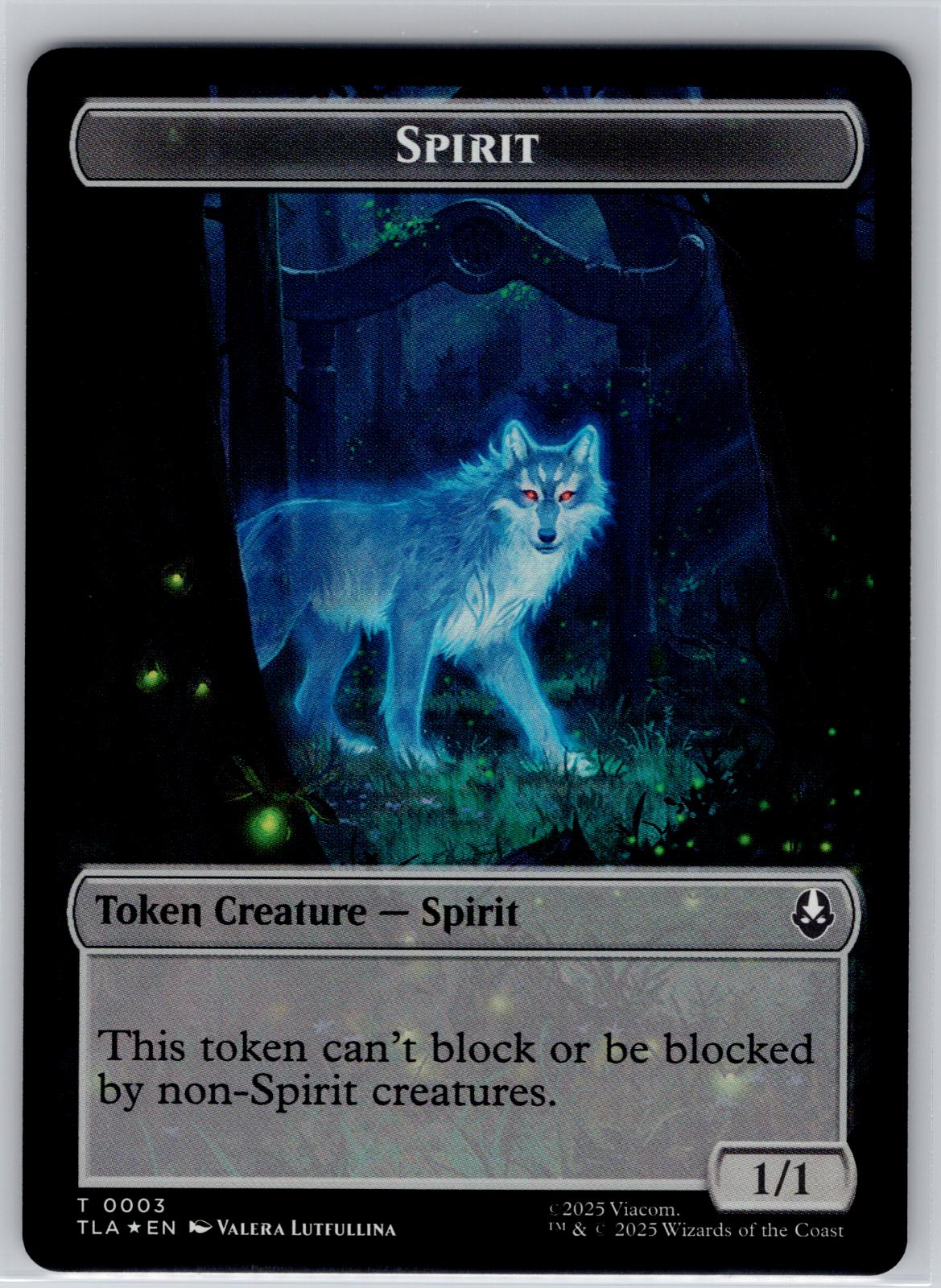 Copy (0001) // Spirit Double-Sided Token Avatar: The Last Airbender M:TG Foil NM