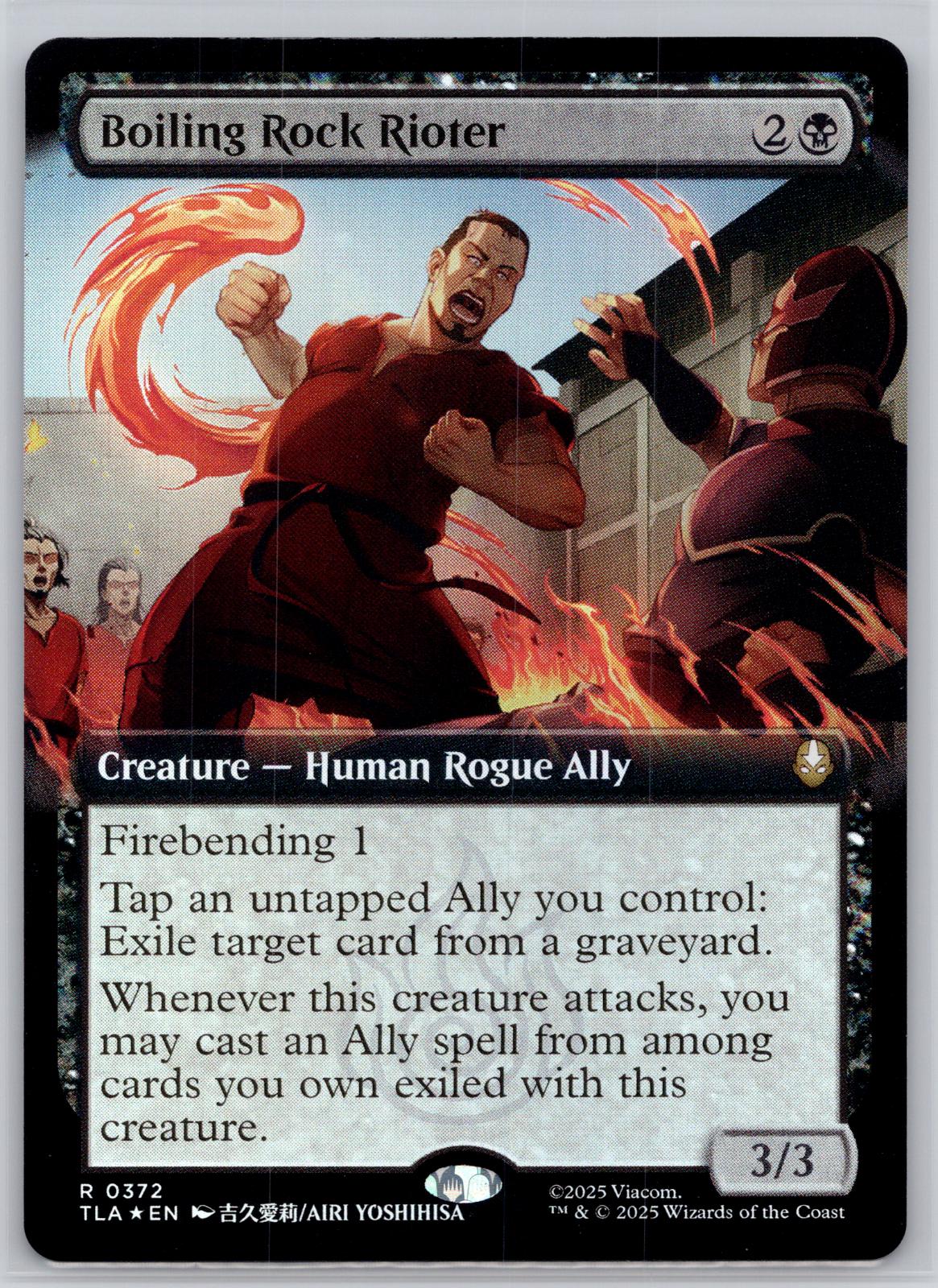 Boiling Rock Rioter (Extended Art) Avatar: The Last Airbender M:TG Foil NM