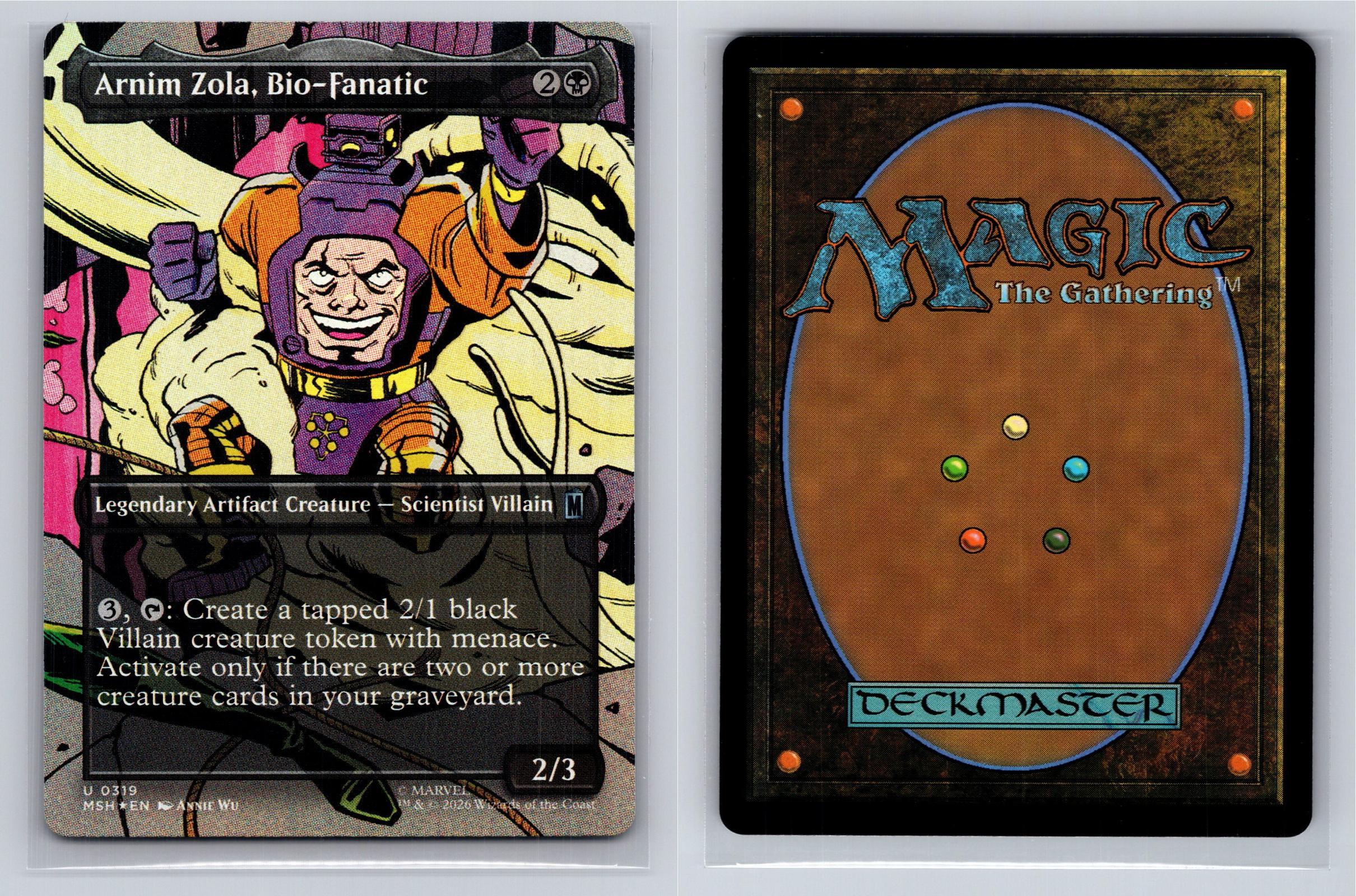 Arnim Zola, Bio-Fanatic (Borderless) Marvel Super Heroes MtG Foil NM