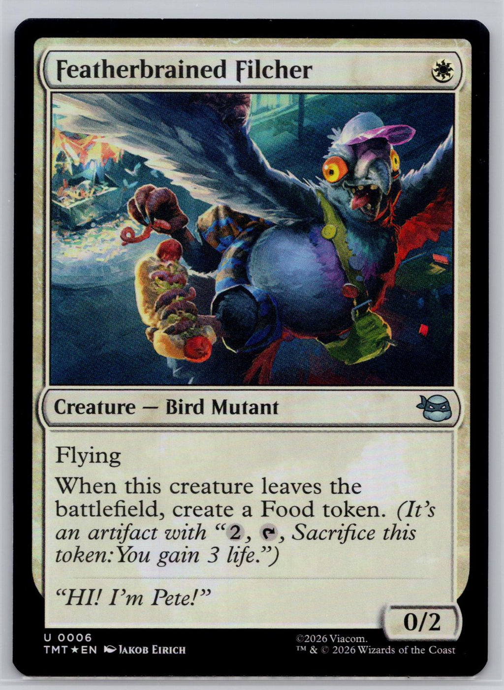 Featherbrained Filcher Teenage Mutant Ninja Turtles Magic: The Gathering Foil NM