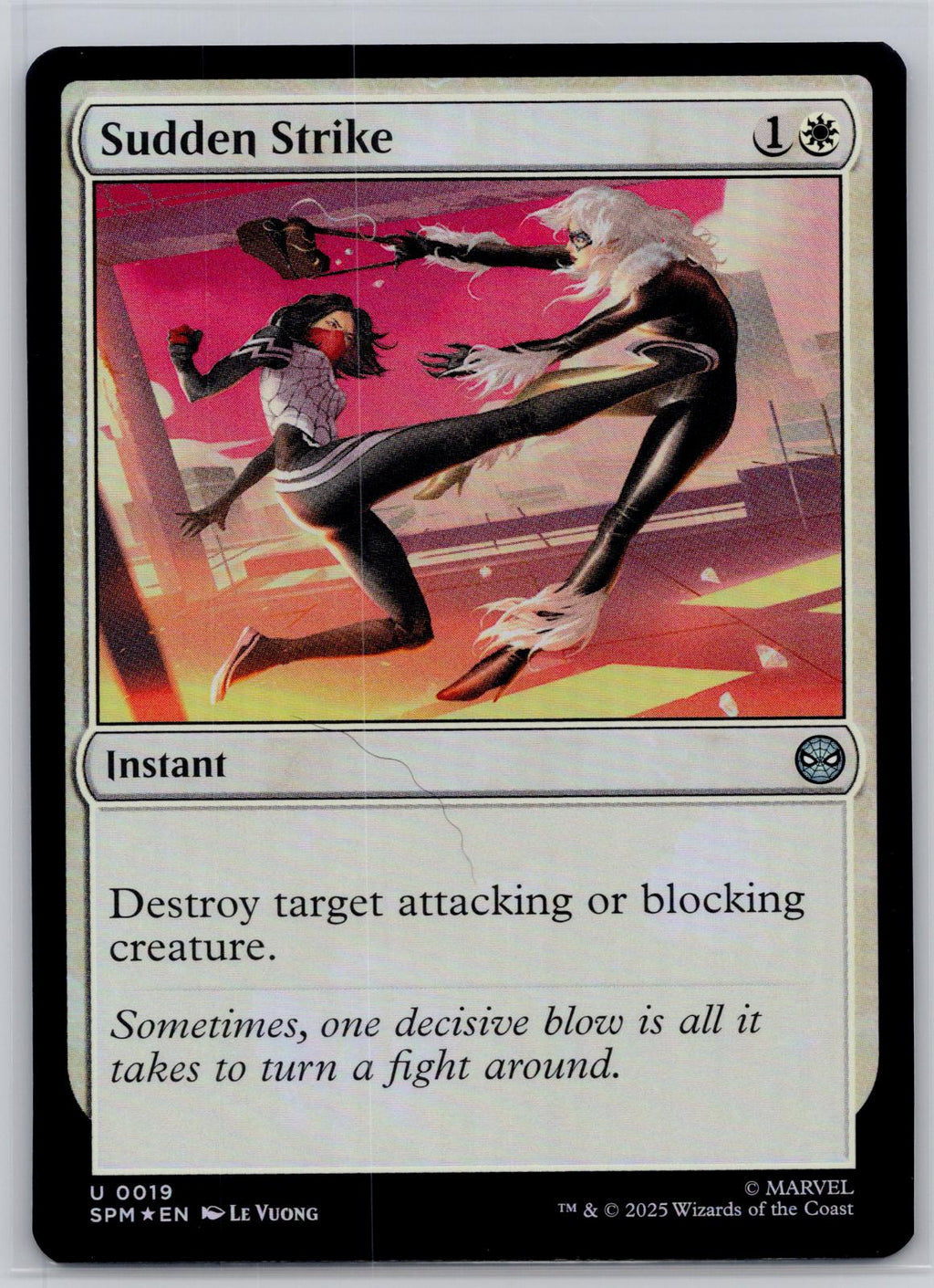 Sudden Strike Marvel's Spider-Man Magic: The Gathering Foil Near Mint