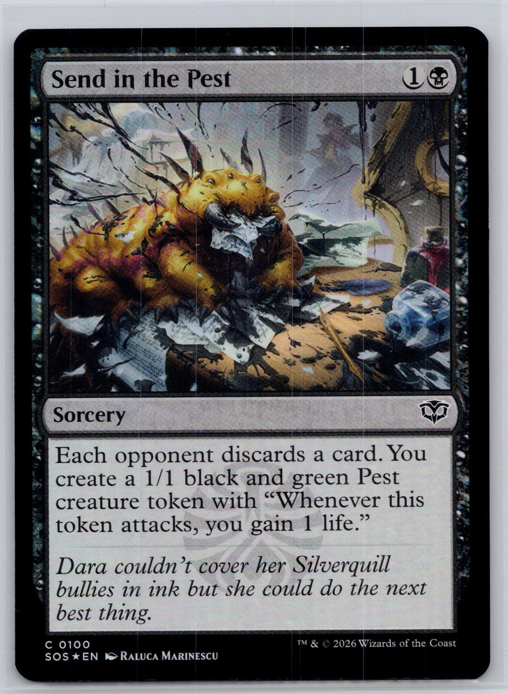 Send in the Pest Secrets of Strixhaven Magic: The Gathering Foil Near Mint