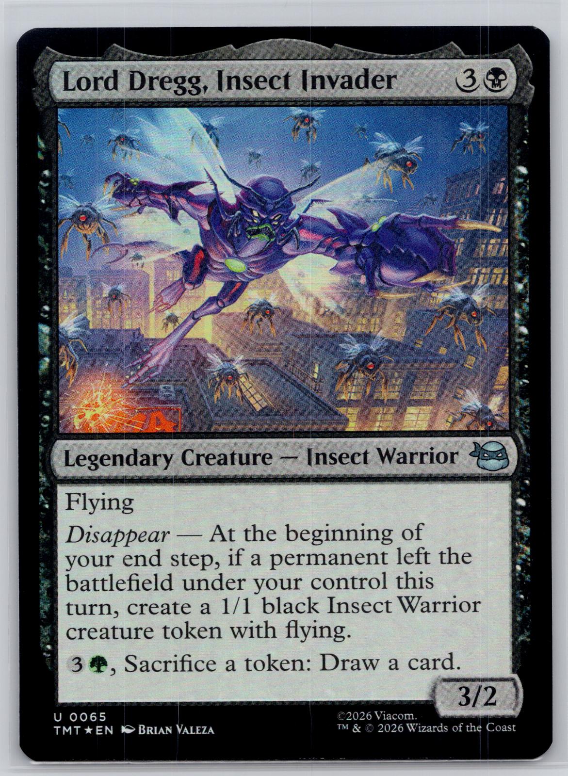 Lord Dregg, Insect Invader Teenage Mutant Ninja Turtles M:TG Foil NM