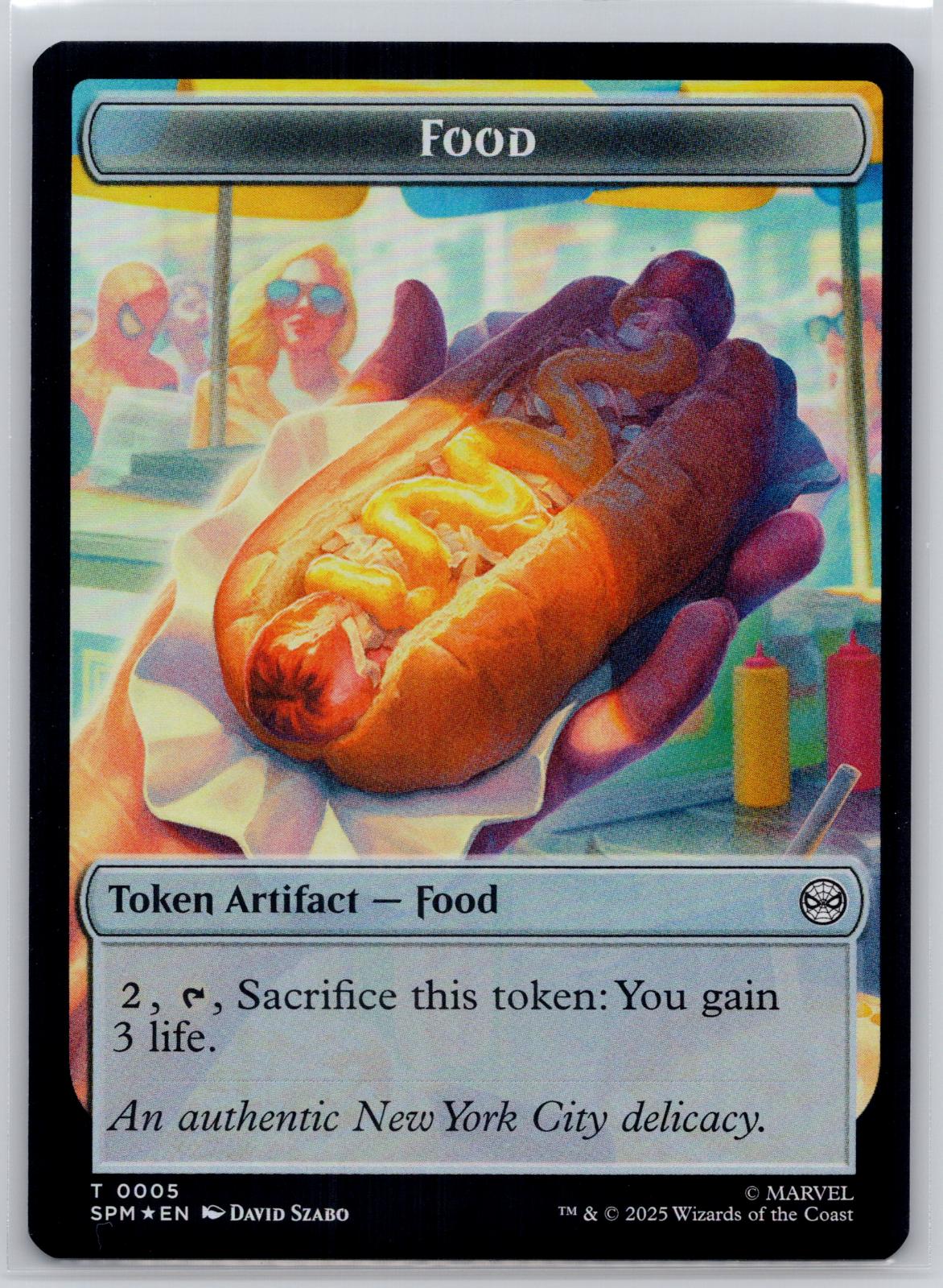 Food // Robot Double-Sided Token Marvel's Spider-Man M:TG Foil NM