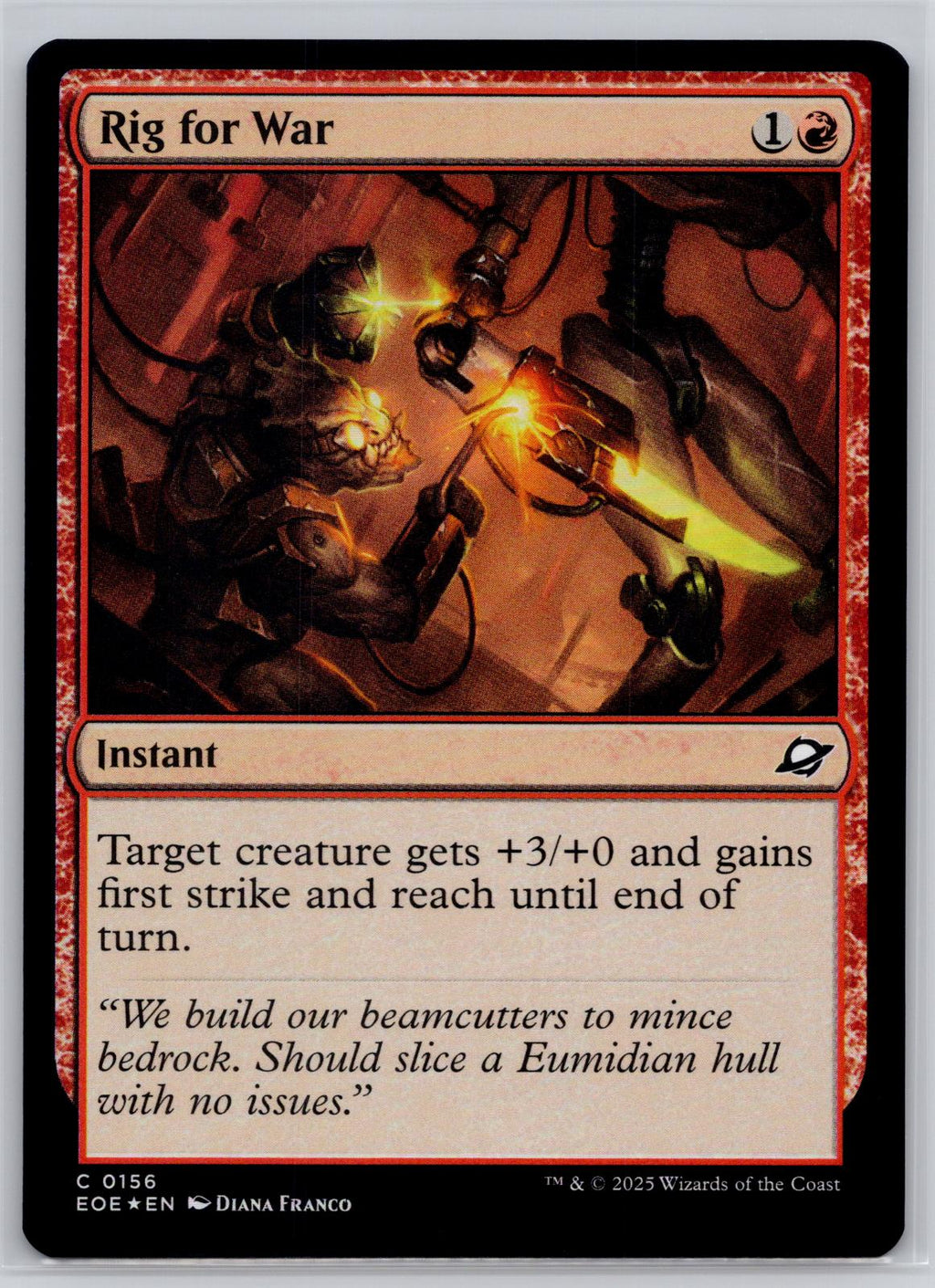 Rig for War Edge of Eternities Magic: The Gathering Foil Near Mint